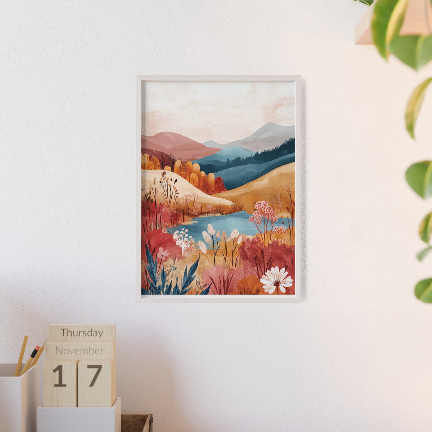 Traumlandschaft in gemütlichen Farben