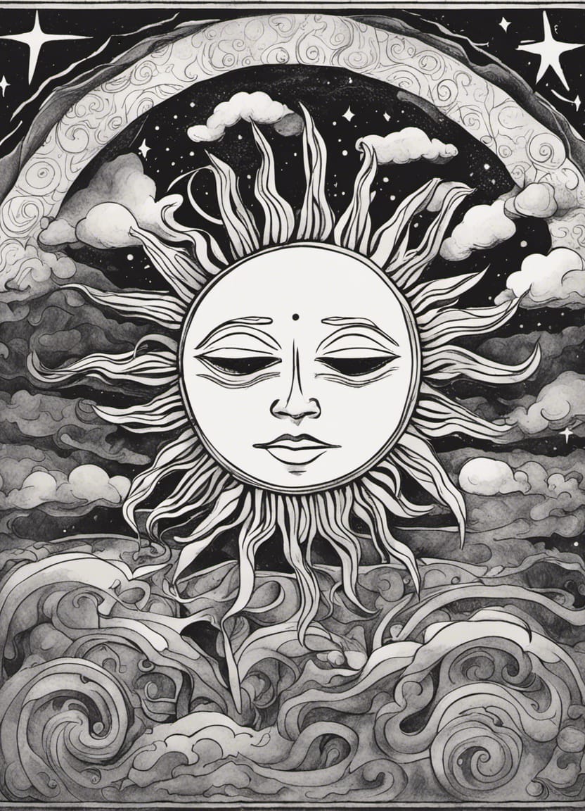 Poster zum download - Sonne Nachtdesign