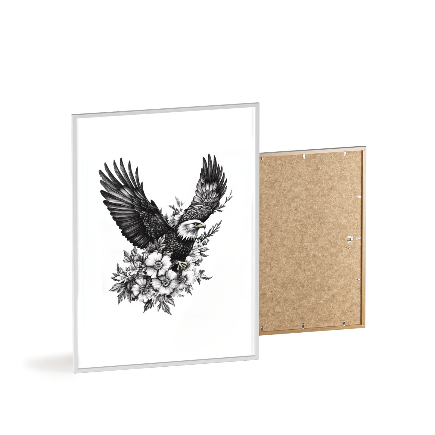 Adler mit Wildblütendesign