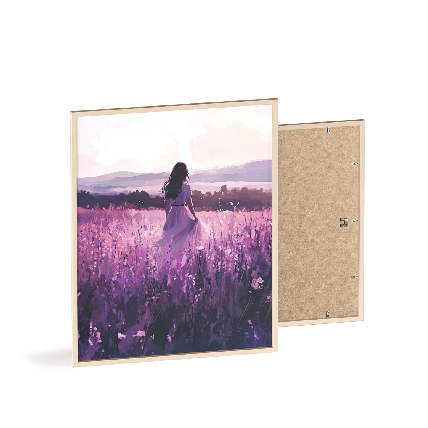 Frau in blühender Wiese