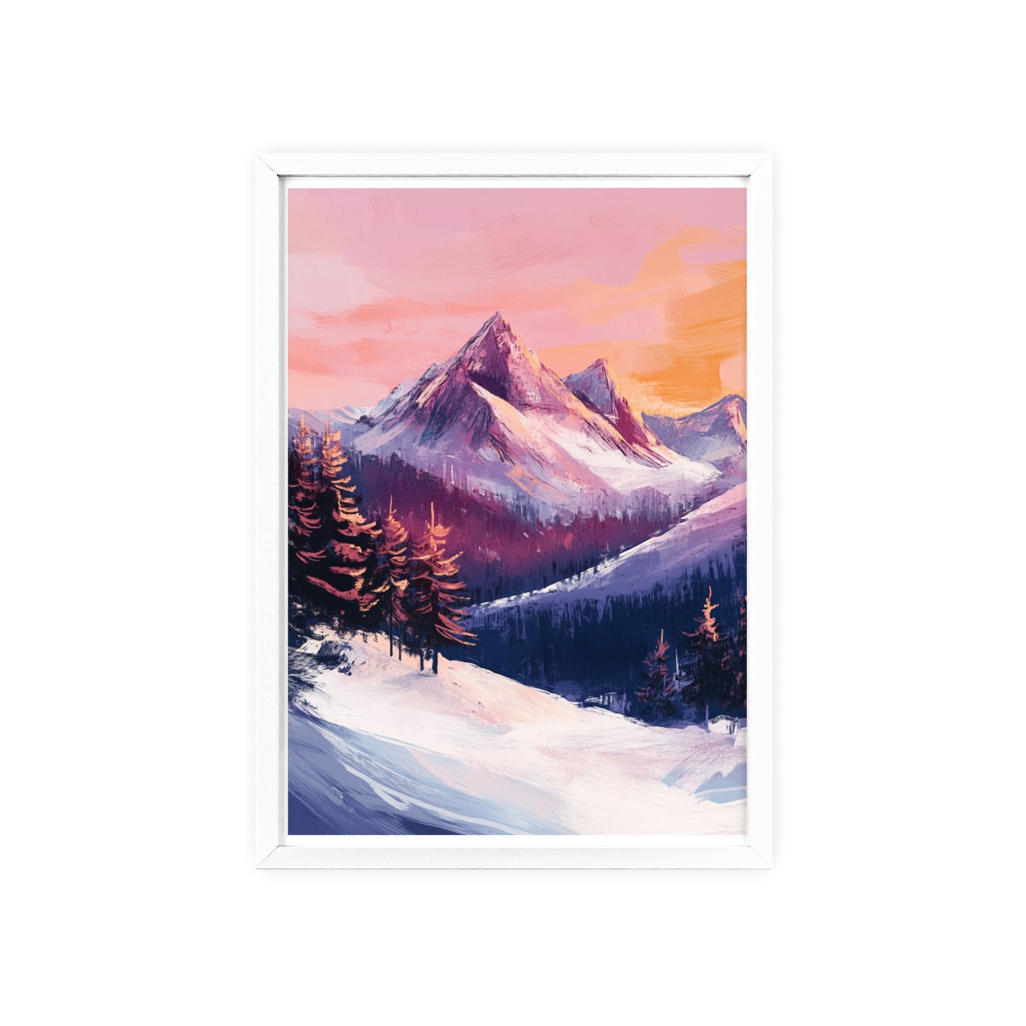 Berglandschaft in gemütlichen Farben