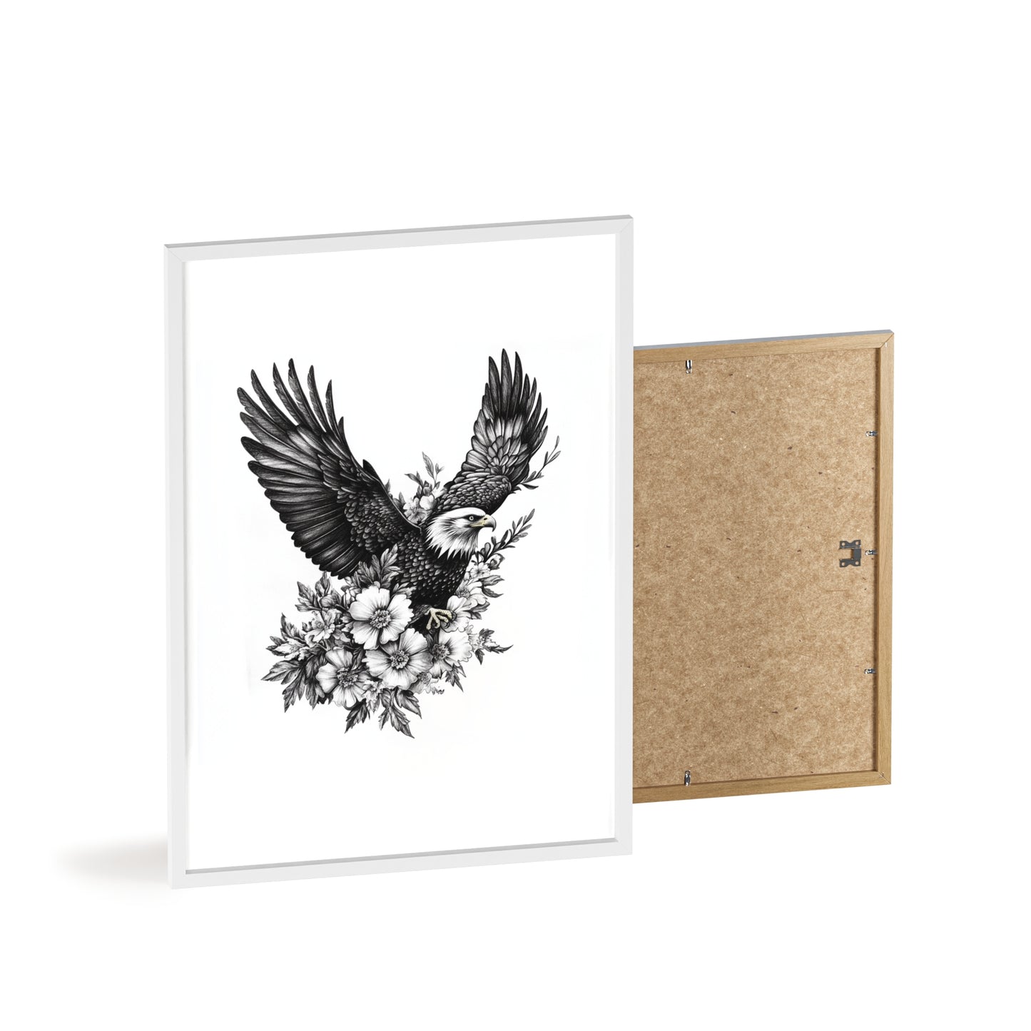 Adler mit Wildblütendesign