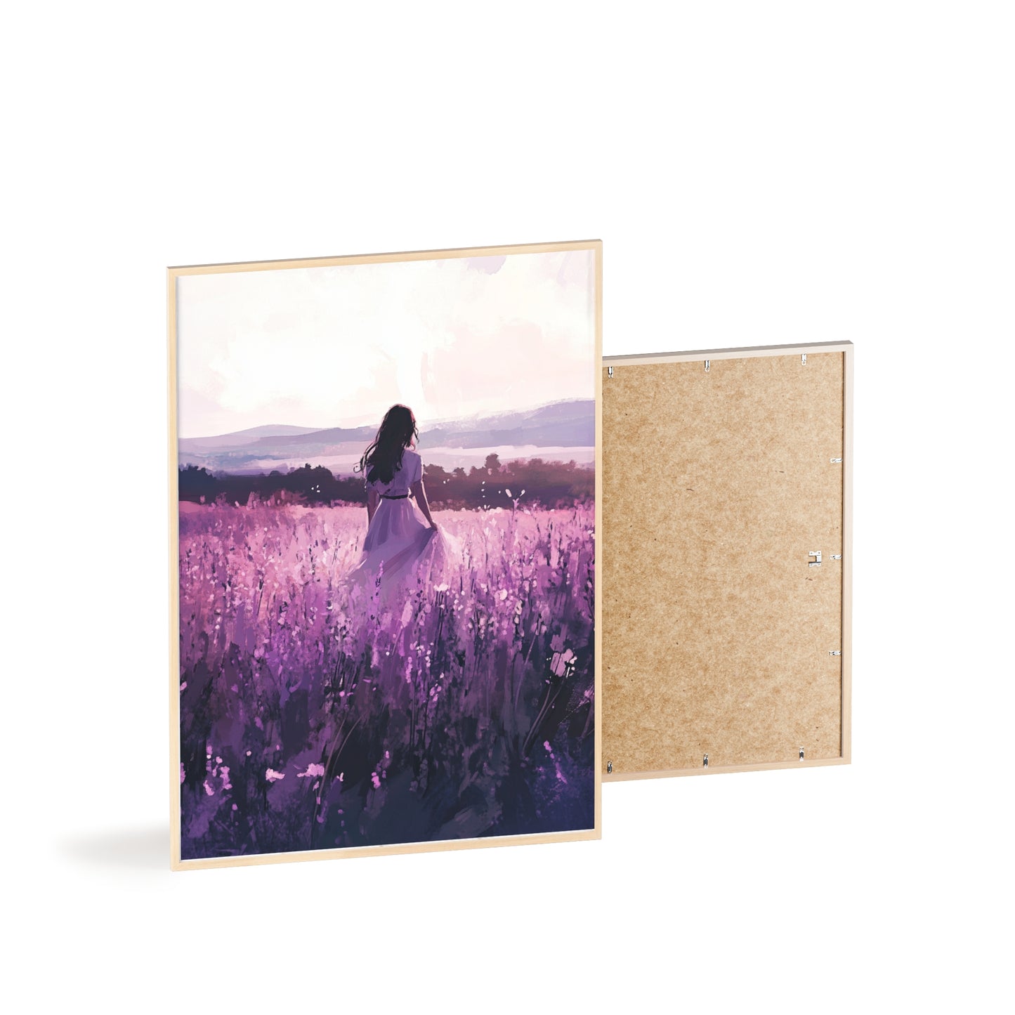 Frau in blühender Wiese