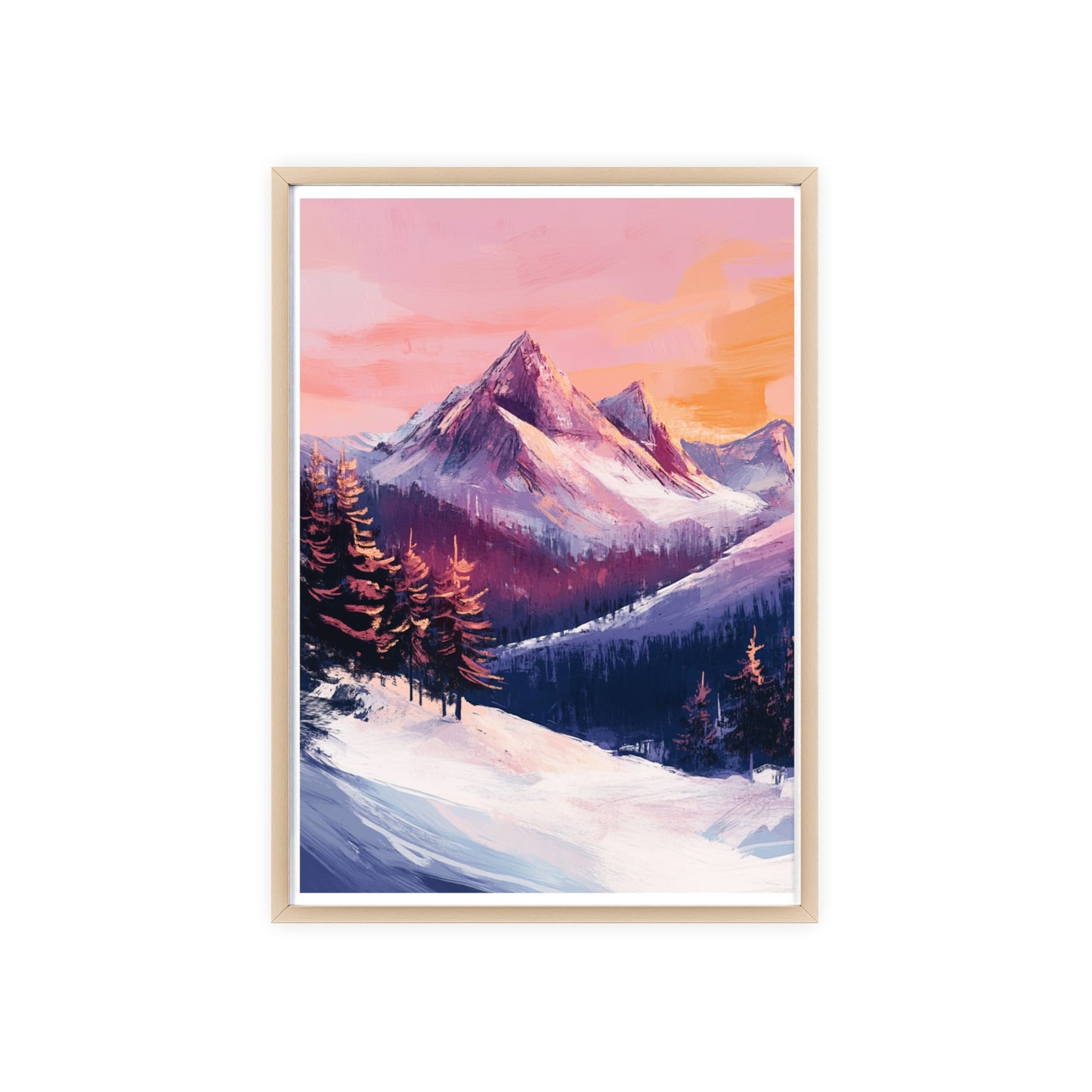 Berglandschaft in gemütlichen Farben