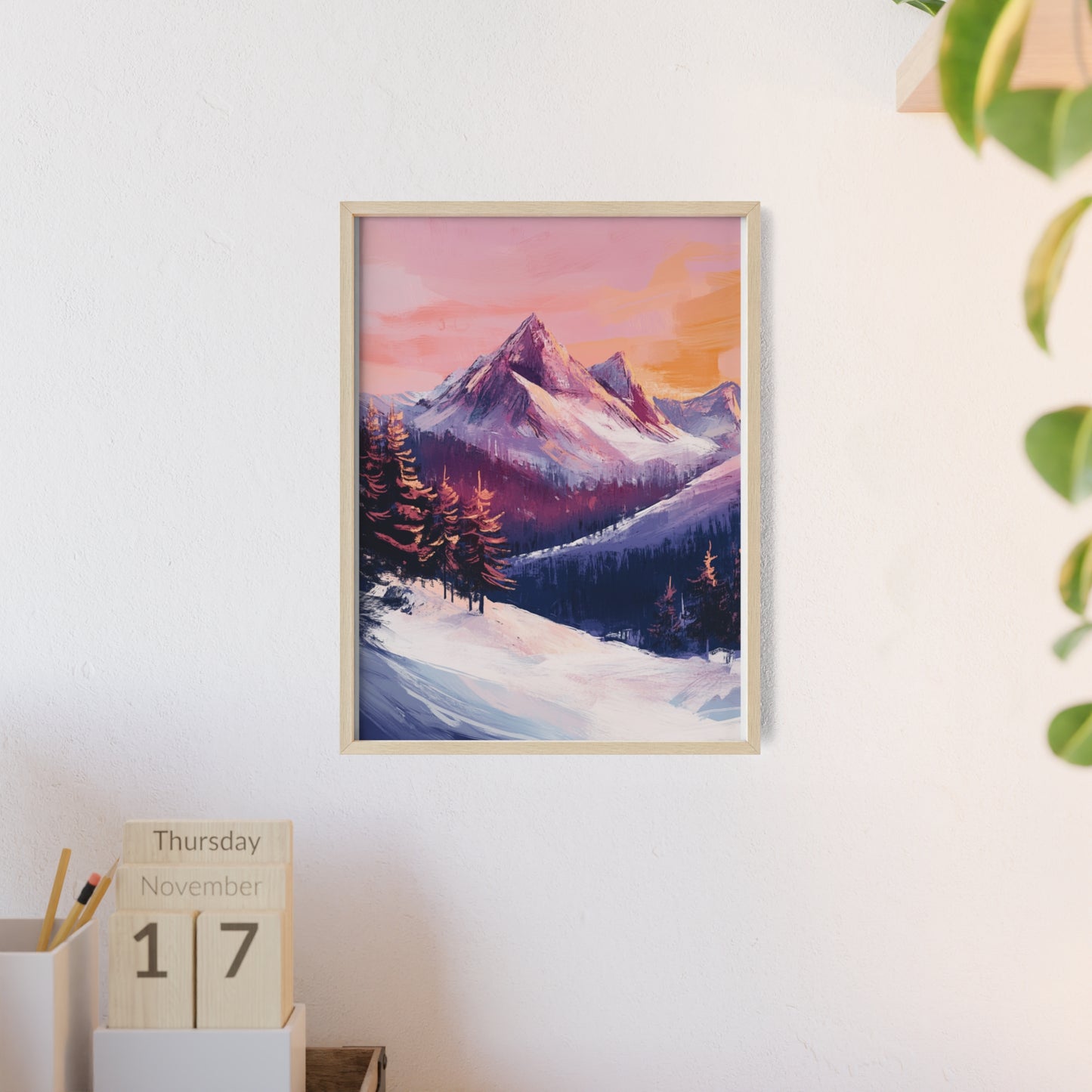 Berglandschaft in gemütlichen Farben