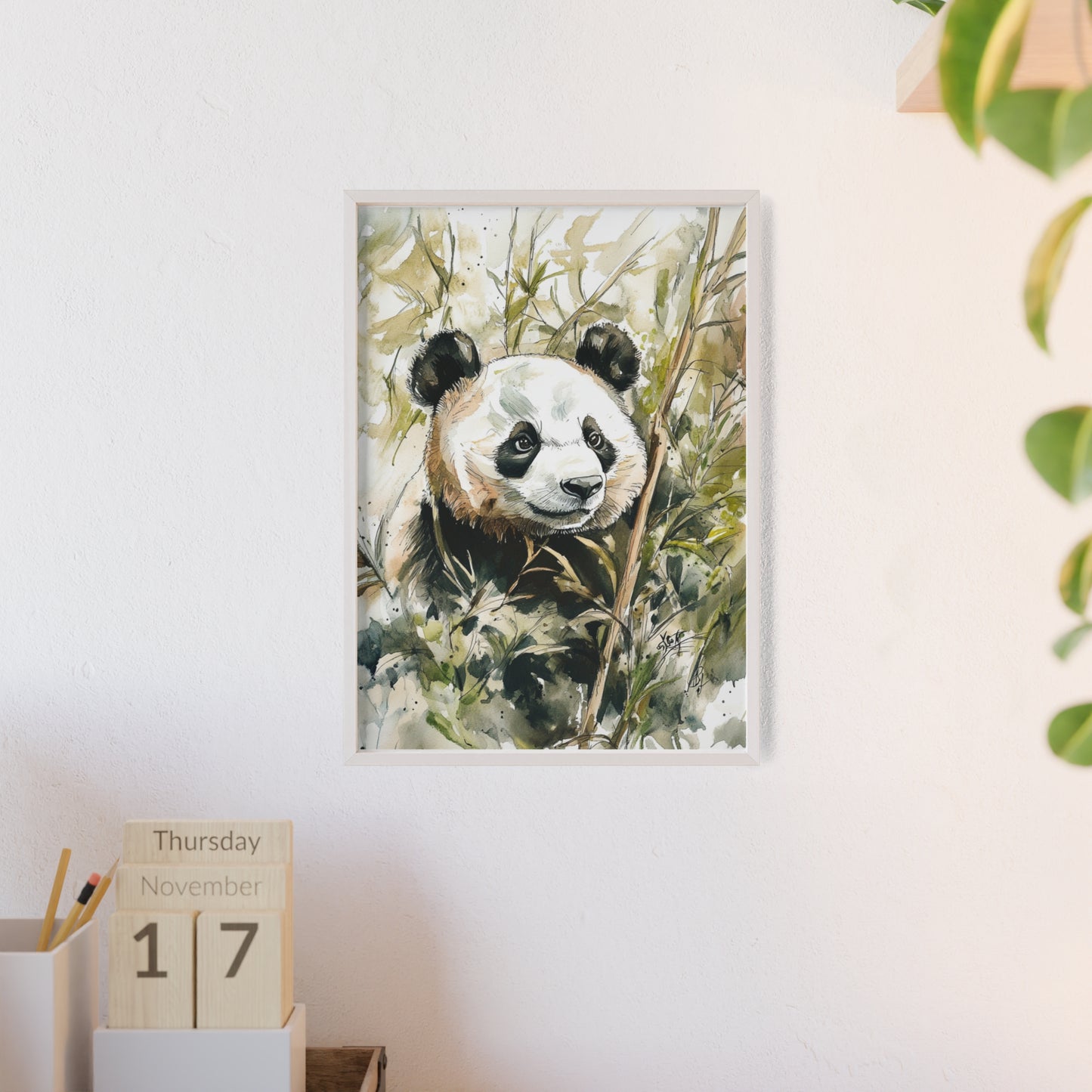 Panda im Wasserfarbenstil