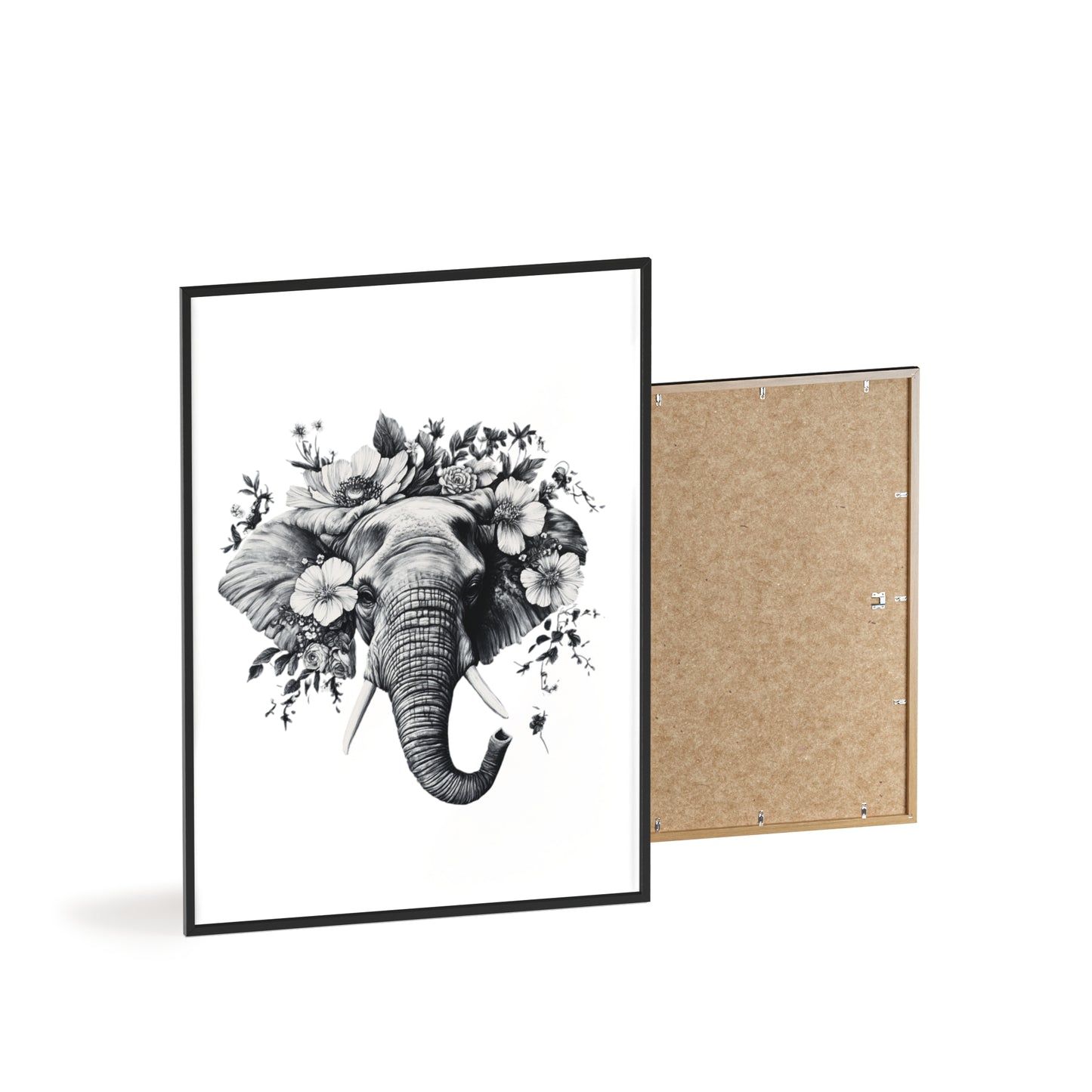 Elephant mit Wildblüten