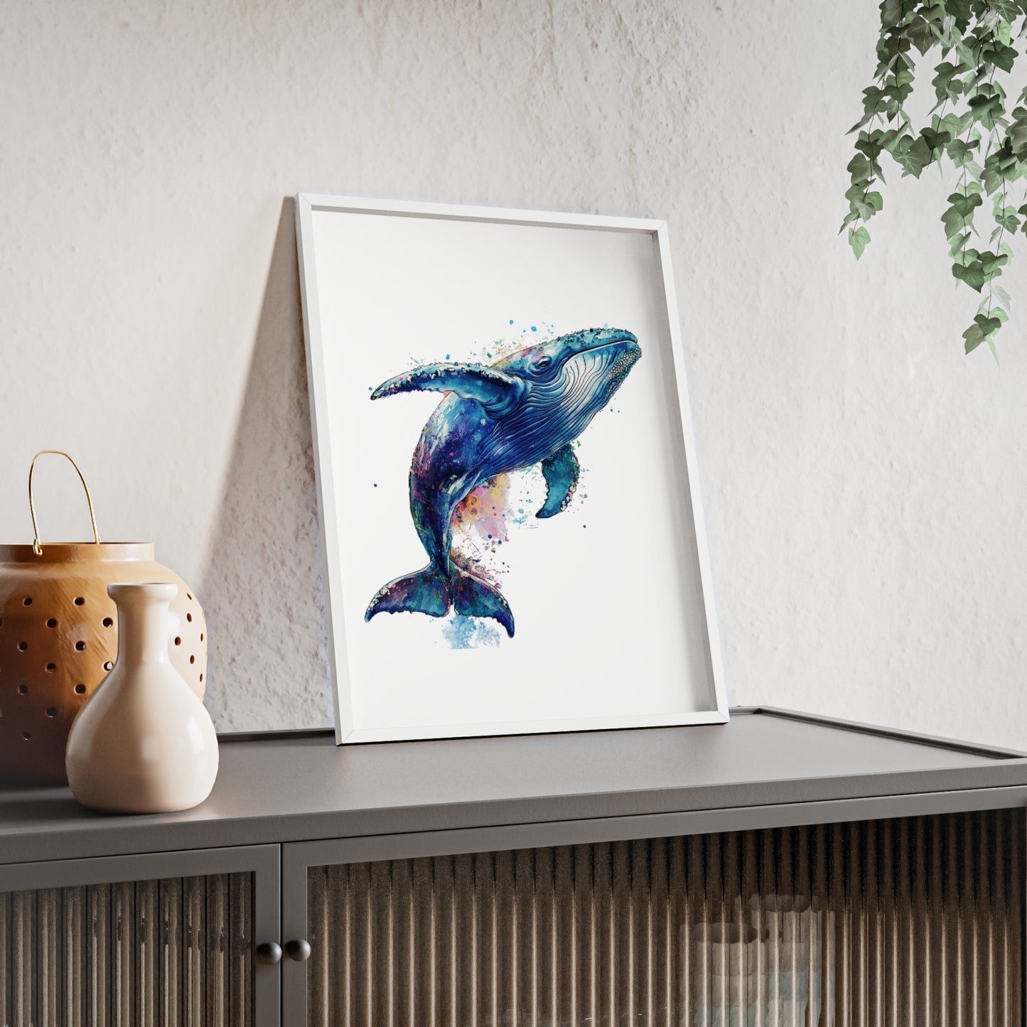 Wal im Wasserfarbenstil