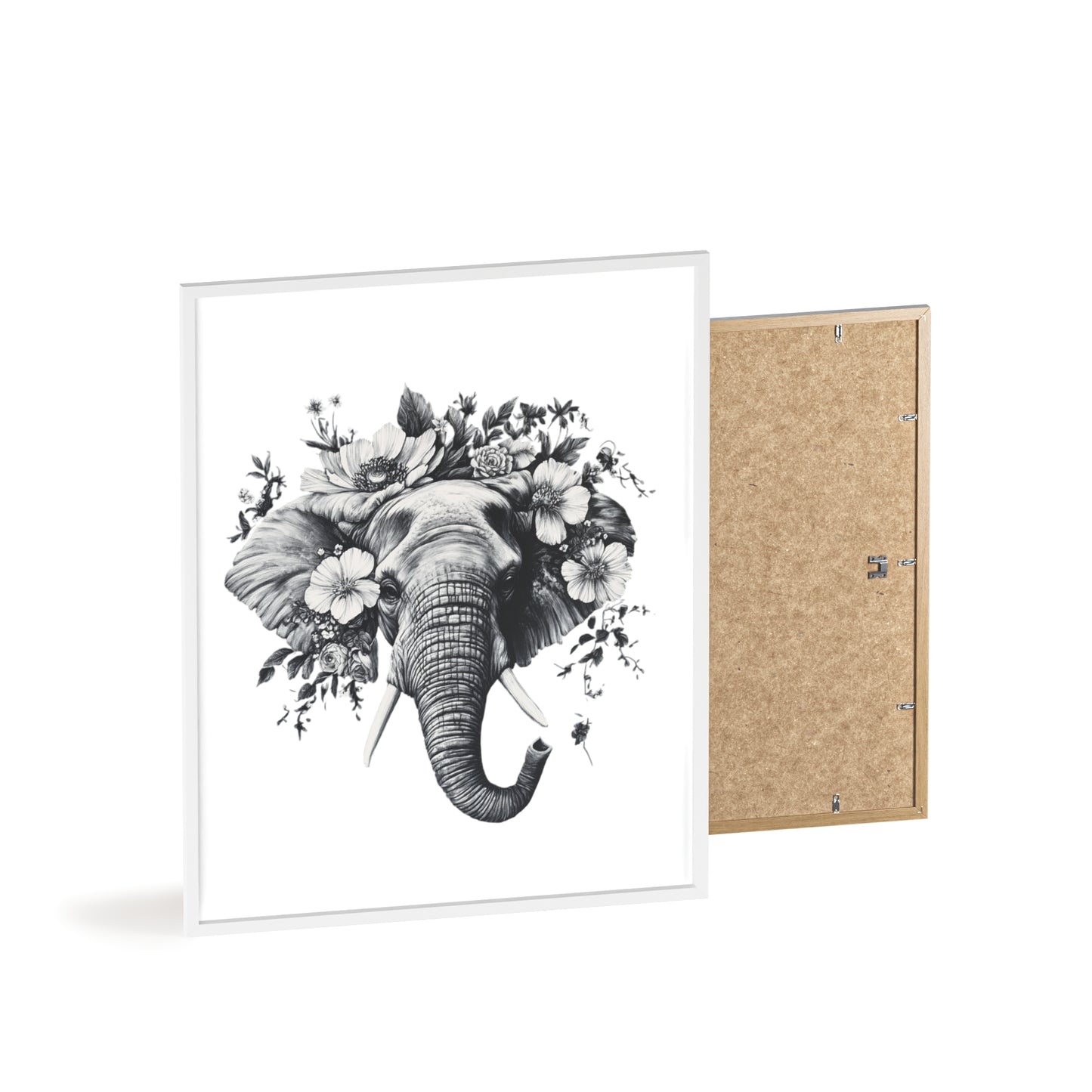 Elephant mit Wildblüten