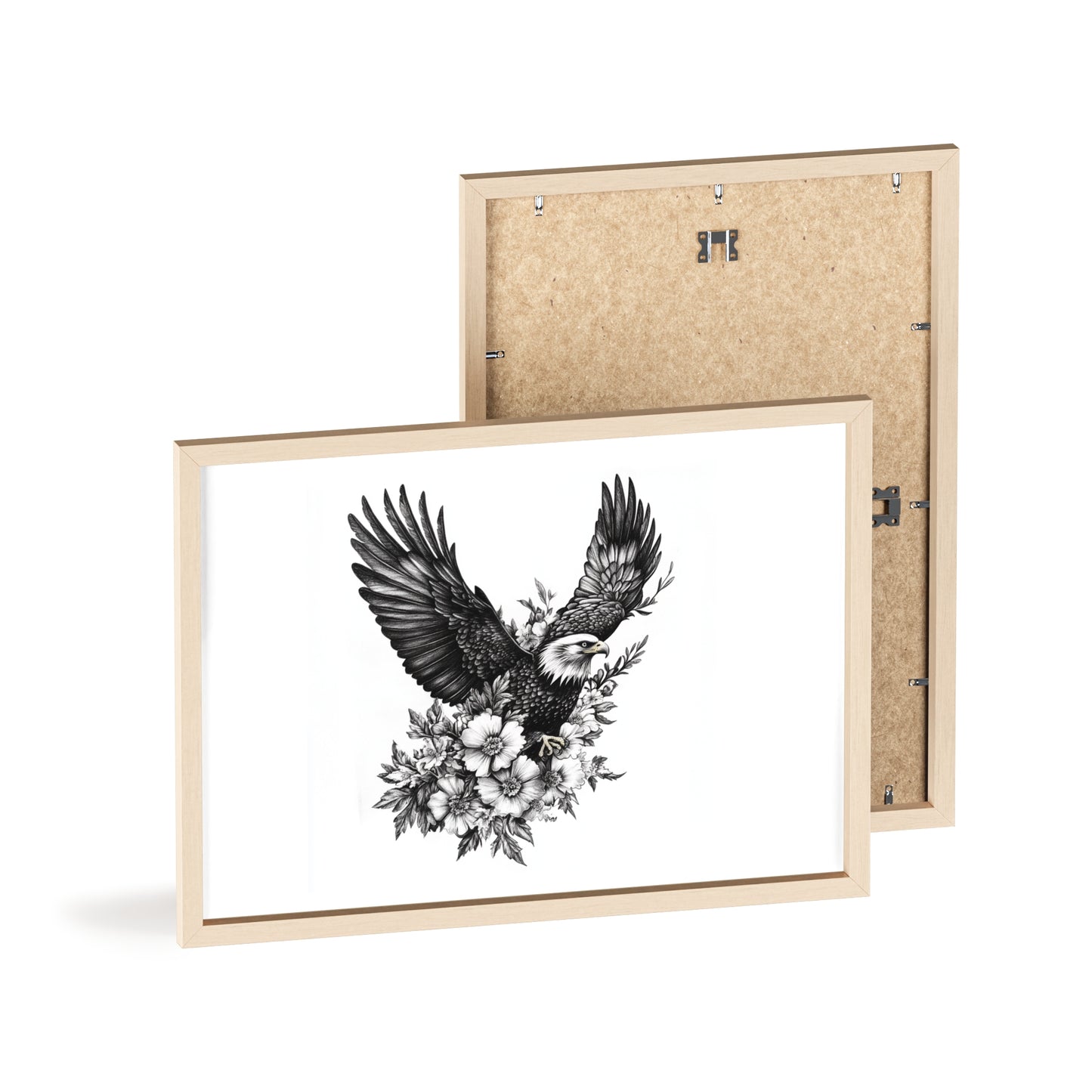 Adler mit Wildblütendesign