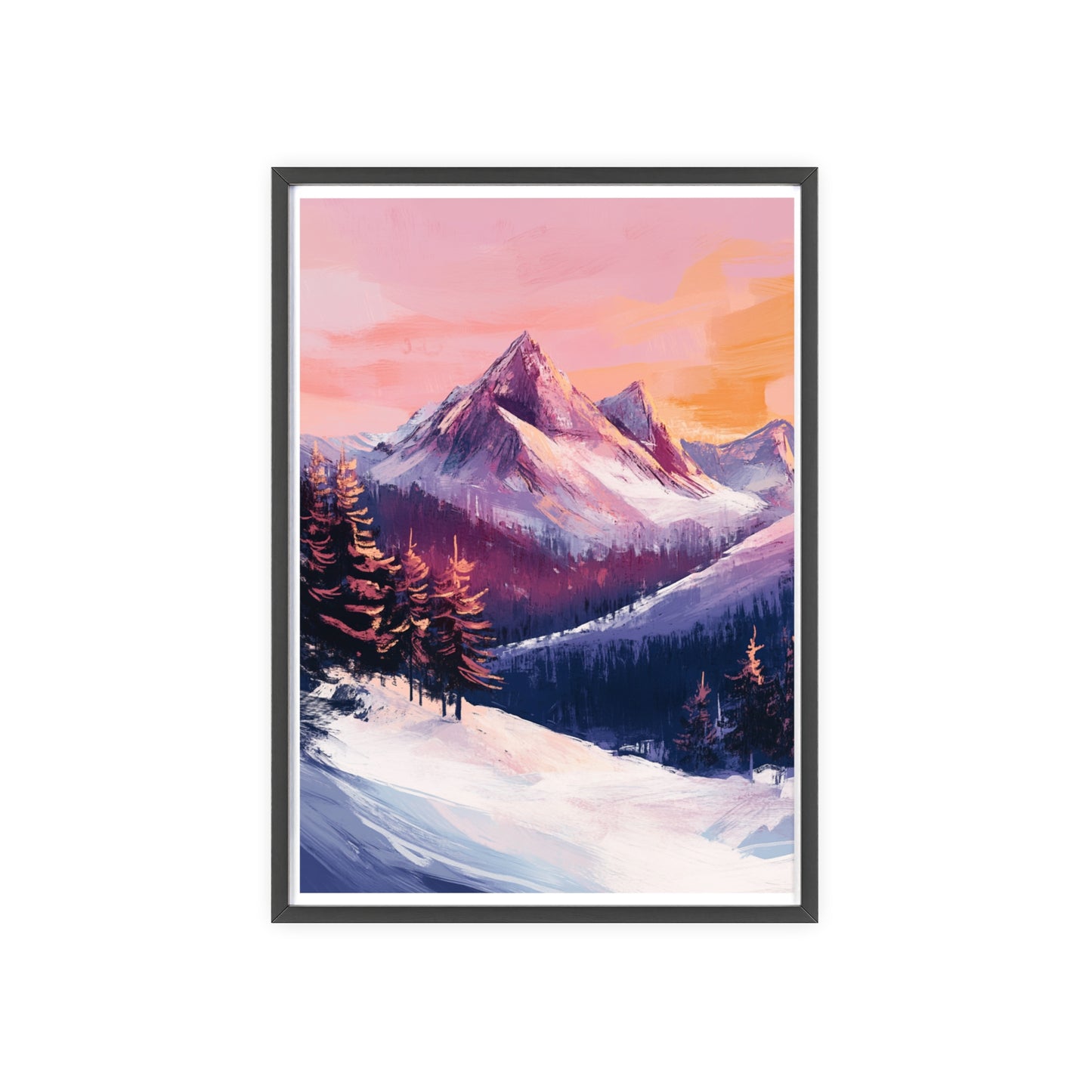 Berglandschaft in gemütlichen Farben