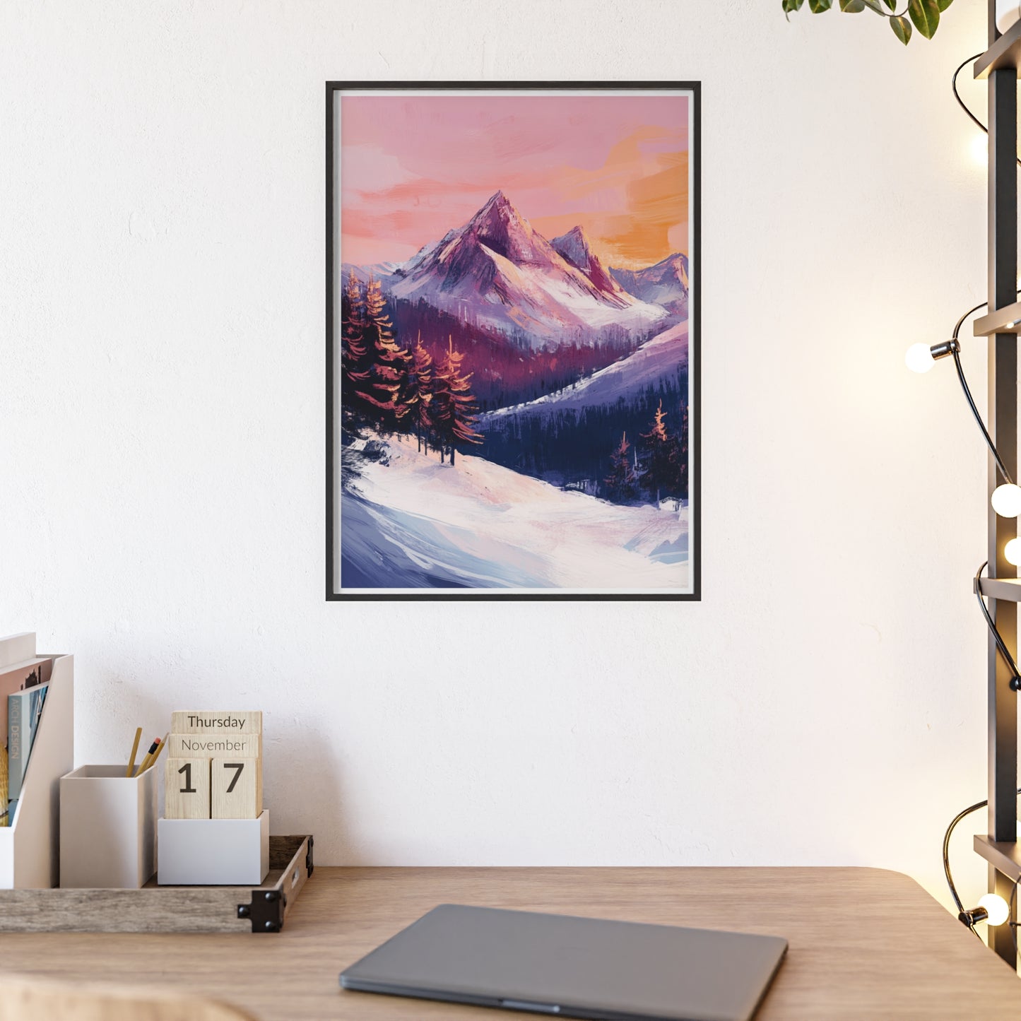 Berglandschaft in gemütlichen Farben