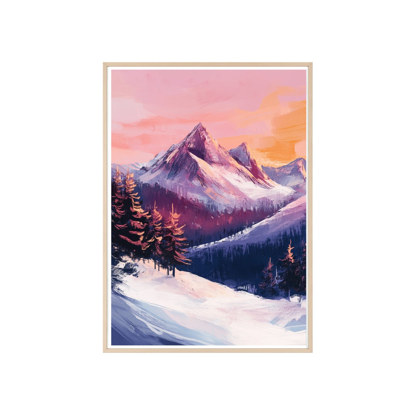 Berglandschaft in gemütlichen Farben