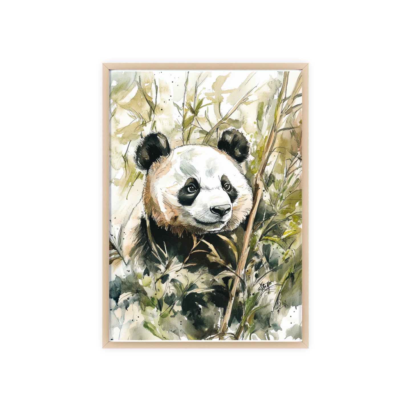Panda im Wasserfarbenstil