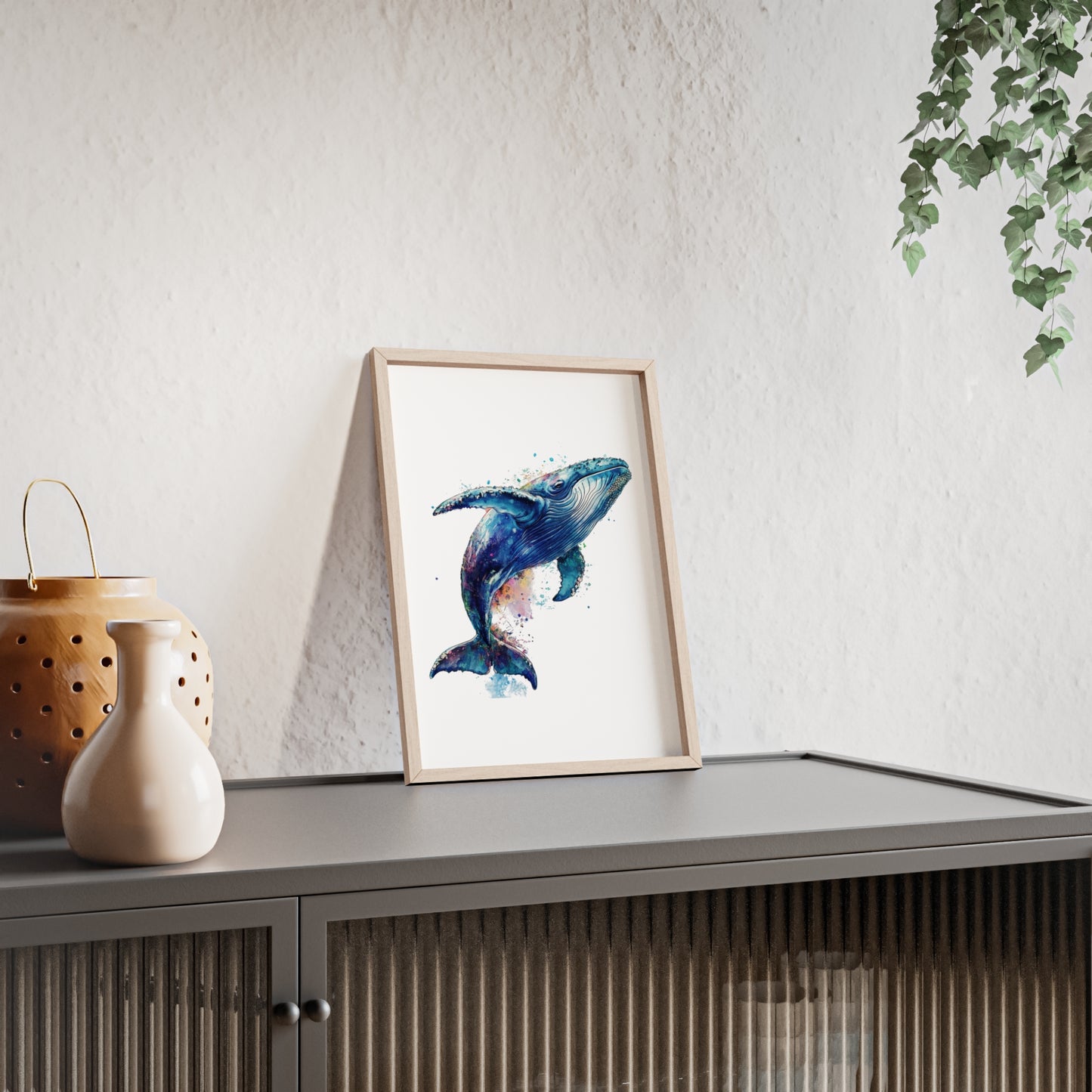 Wal im Wasserfarbenstil