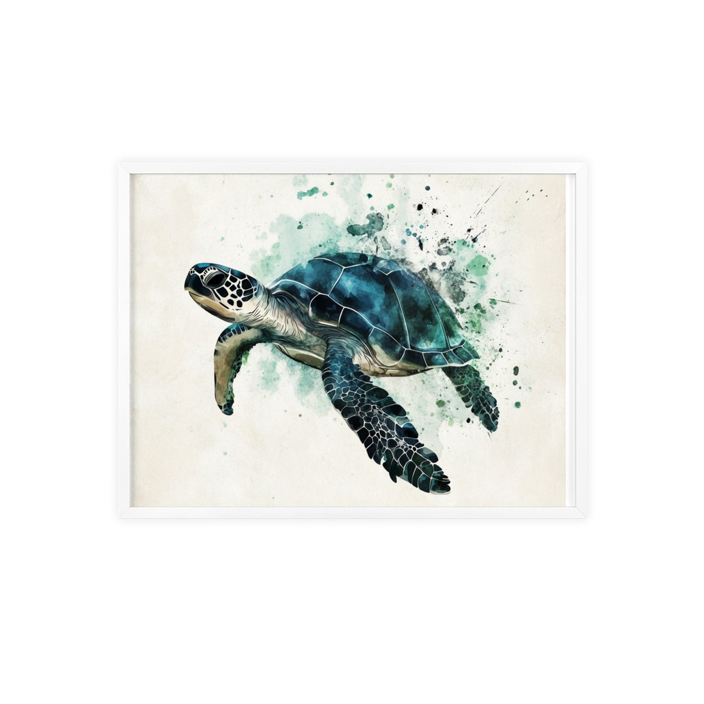 Schildkröte im Wasserfarbenstil