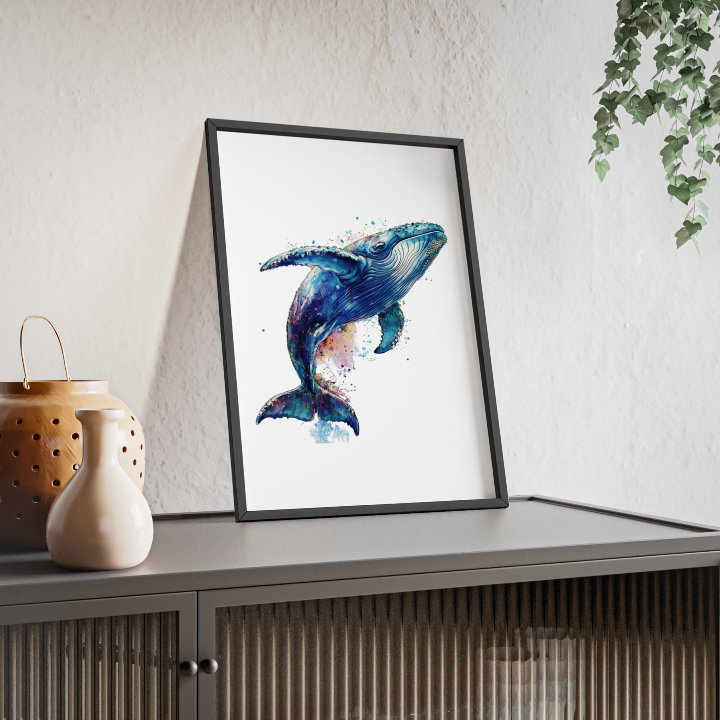 Wal im Wasserfarbenstil