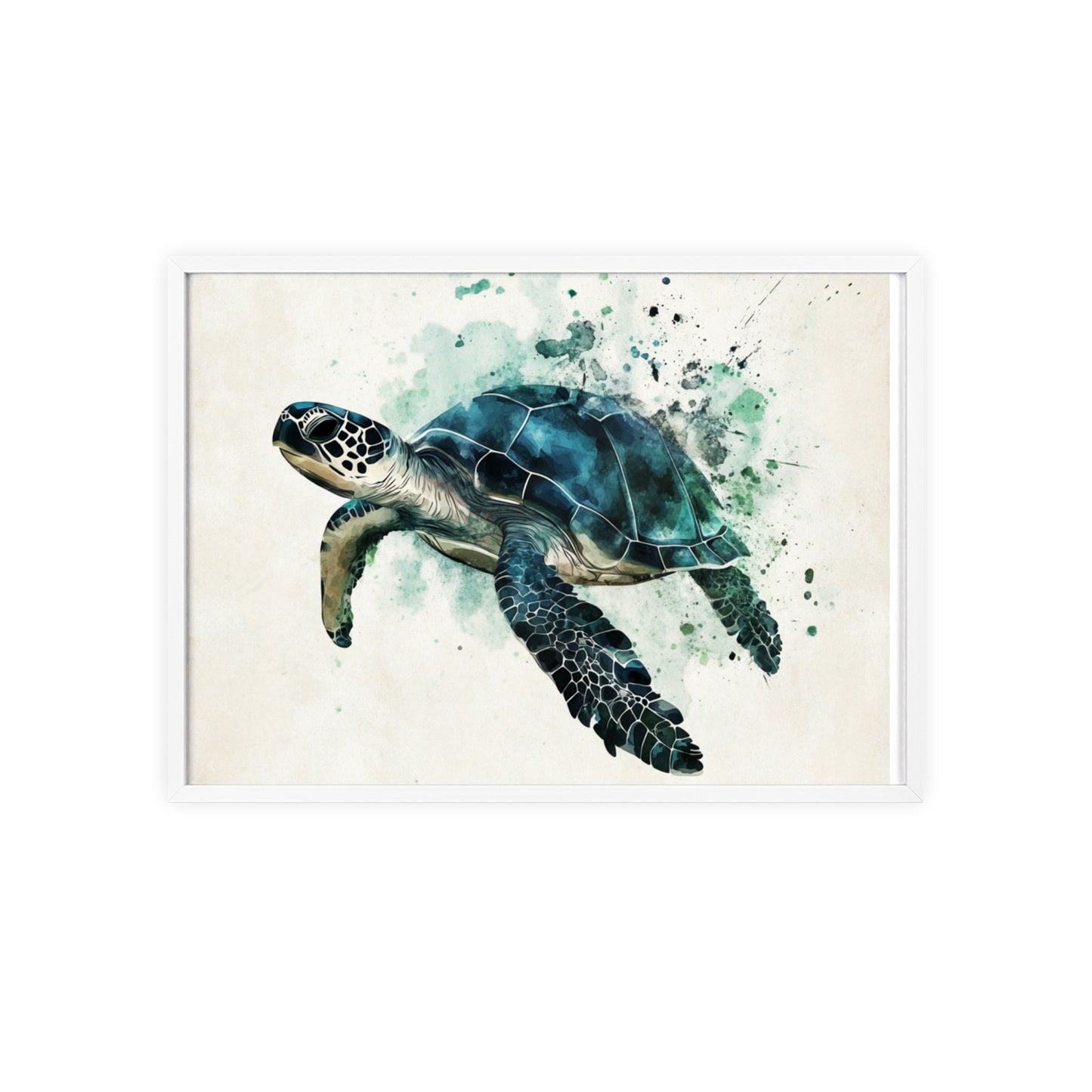 Schildkröte im Wasserfarbenstil