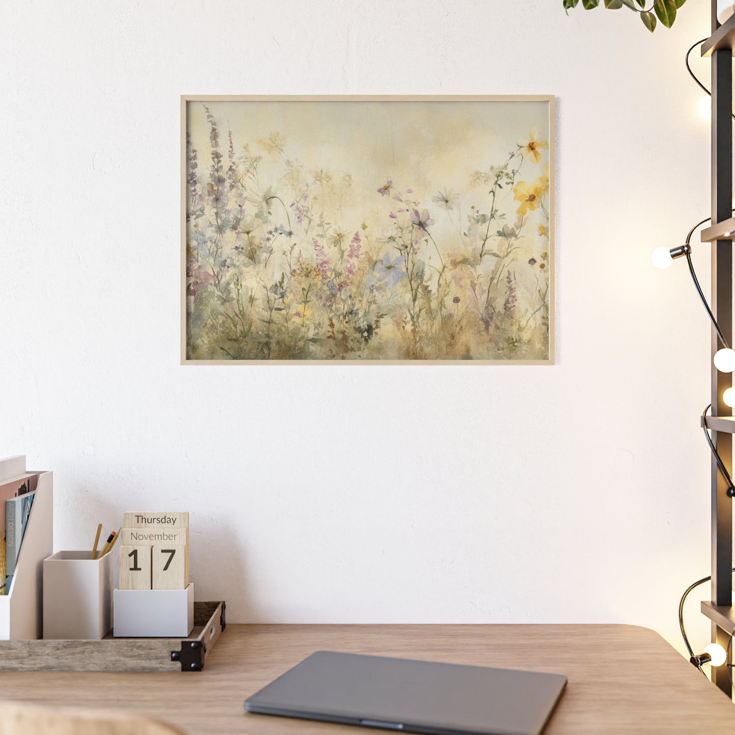 Wildblumen im Wasserfarbenstil