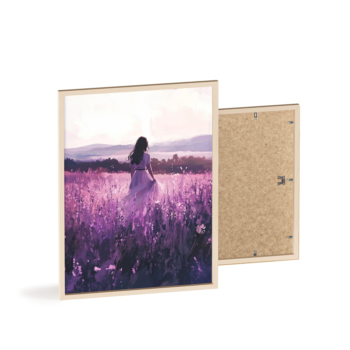 Frau in blühender Wiese