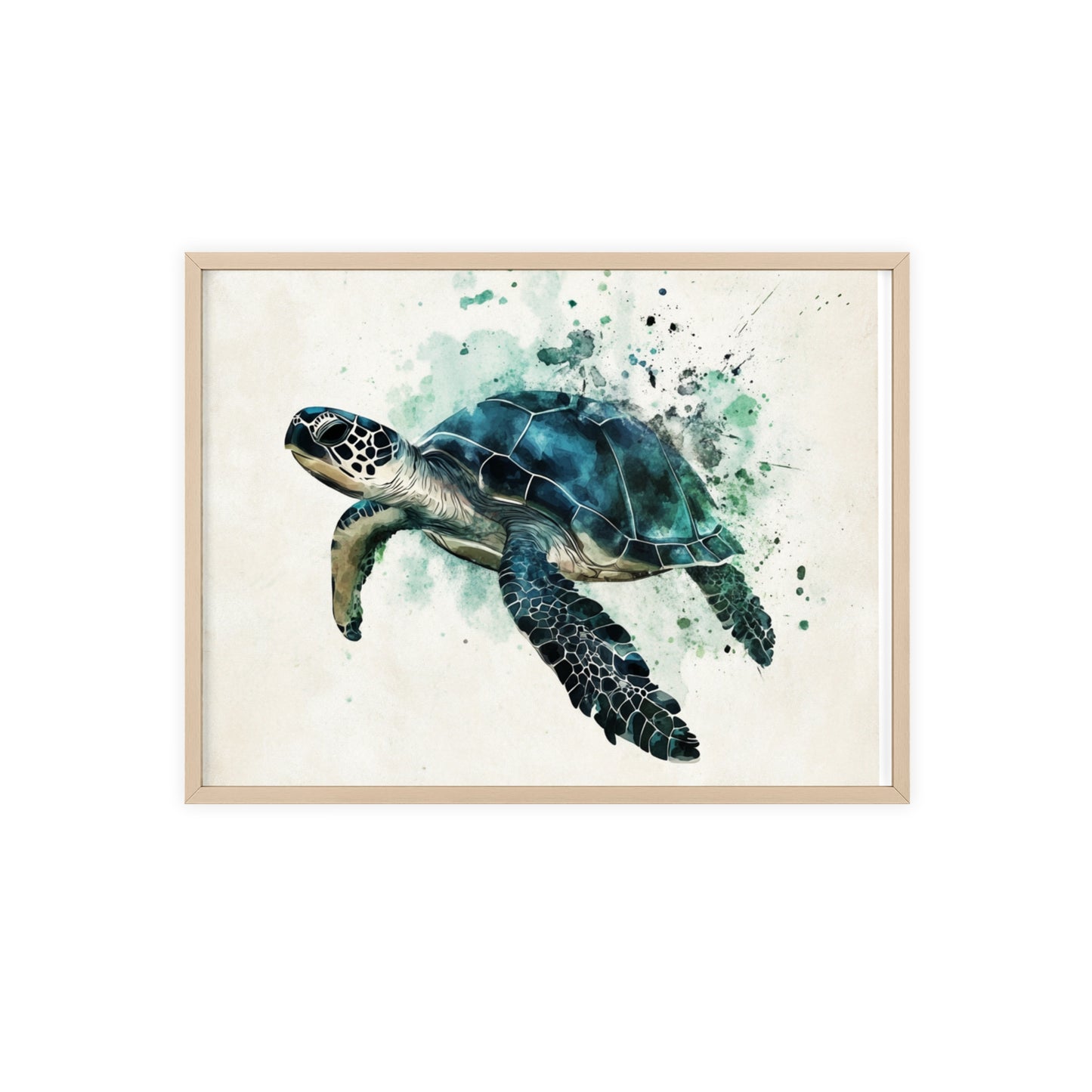 Schildkröte im Wasserfarbenstil