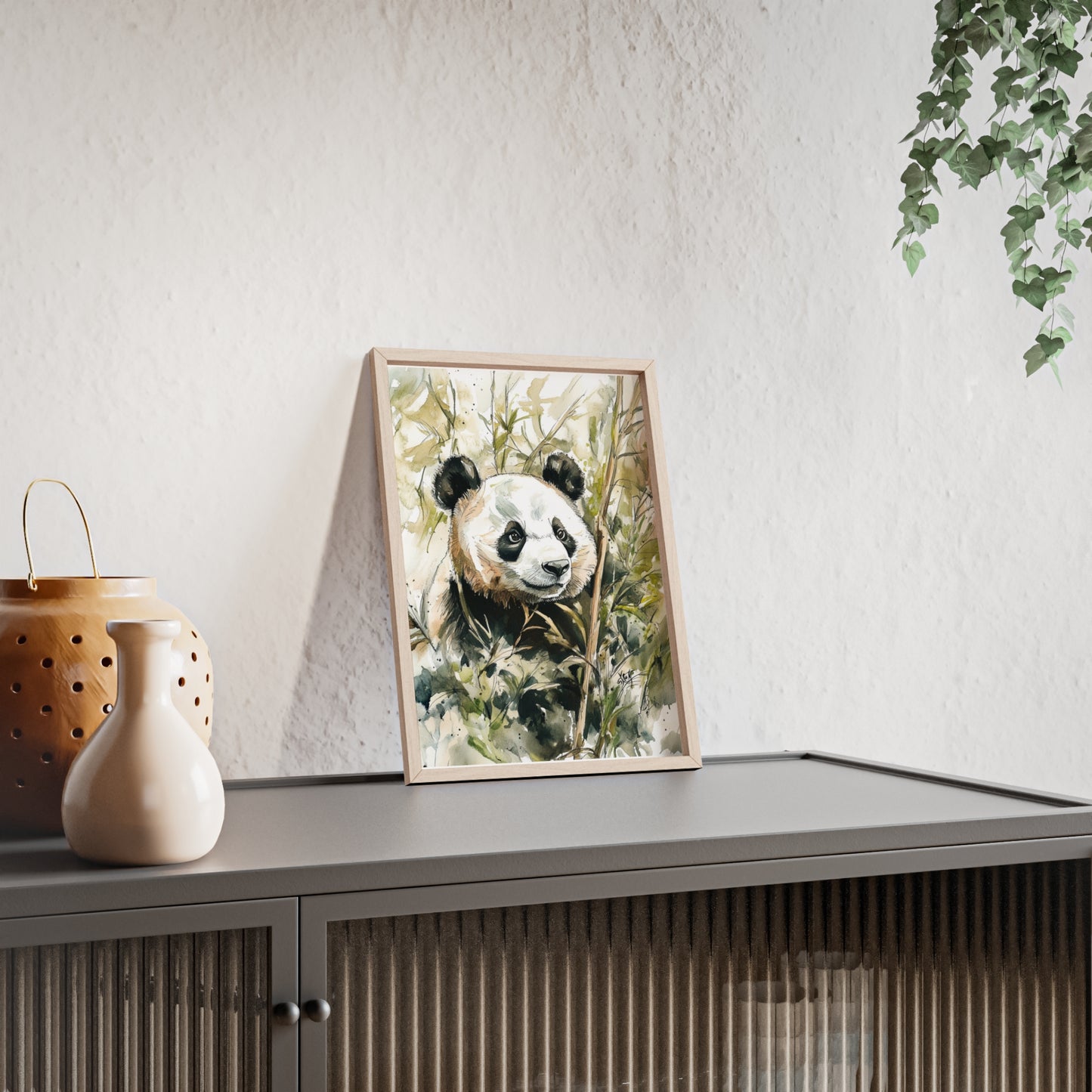 Panda im Wasserfarbenstil