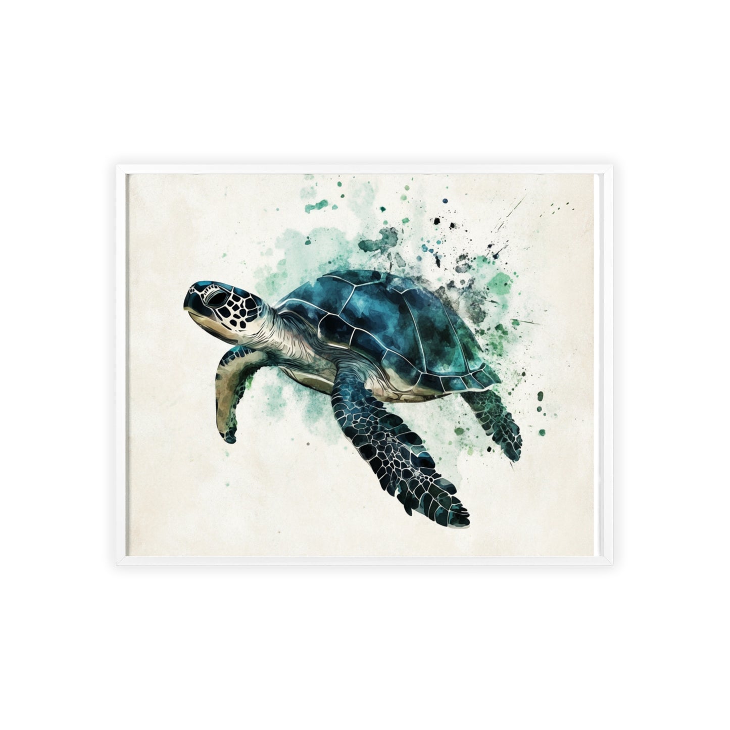 Schildkröte im Wasserfarbenstil