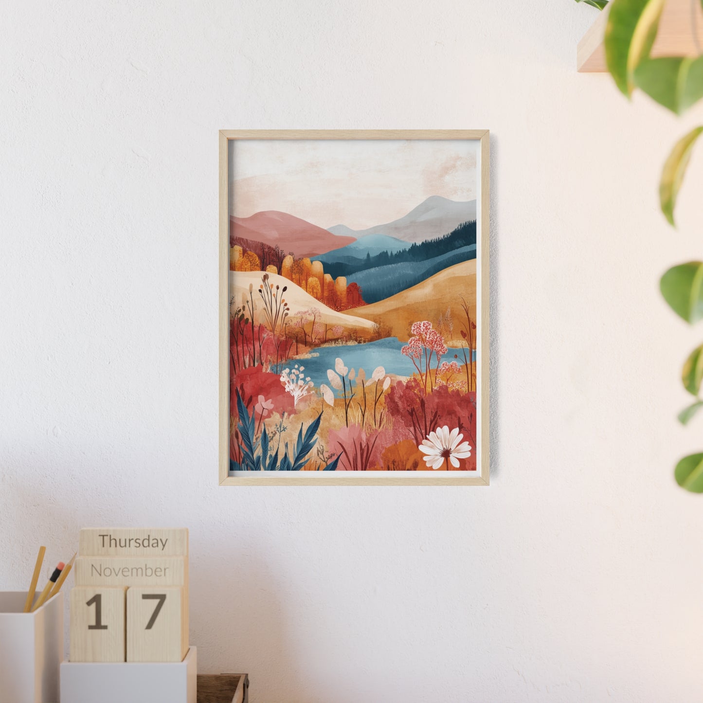 Traumlandschaft in gemütlichen Farben