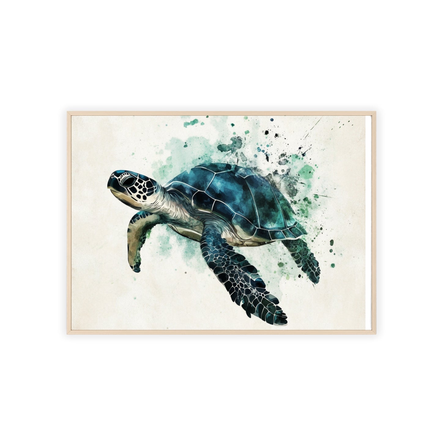 Schildkröte im Wasserfarbenstil