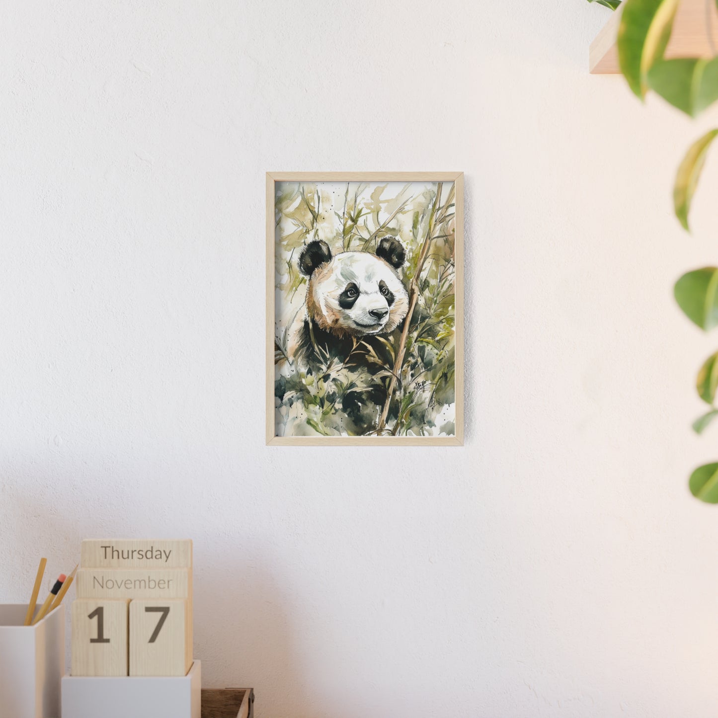 Panda im Wasserfarbenstil