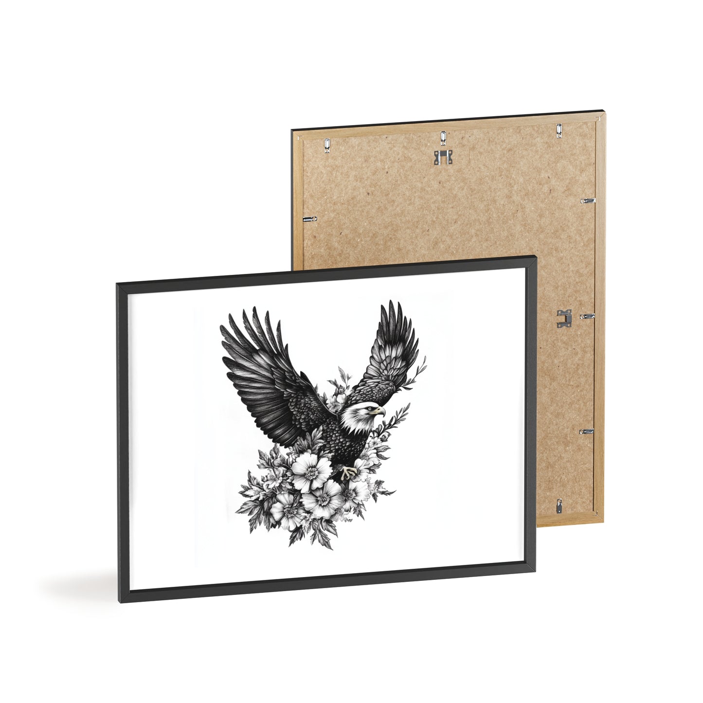 Adler mit Wildblütendesign