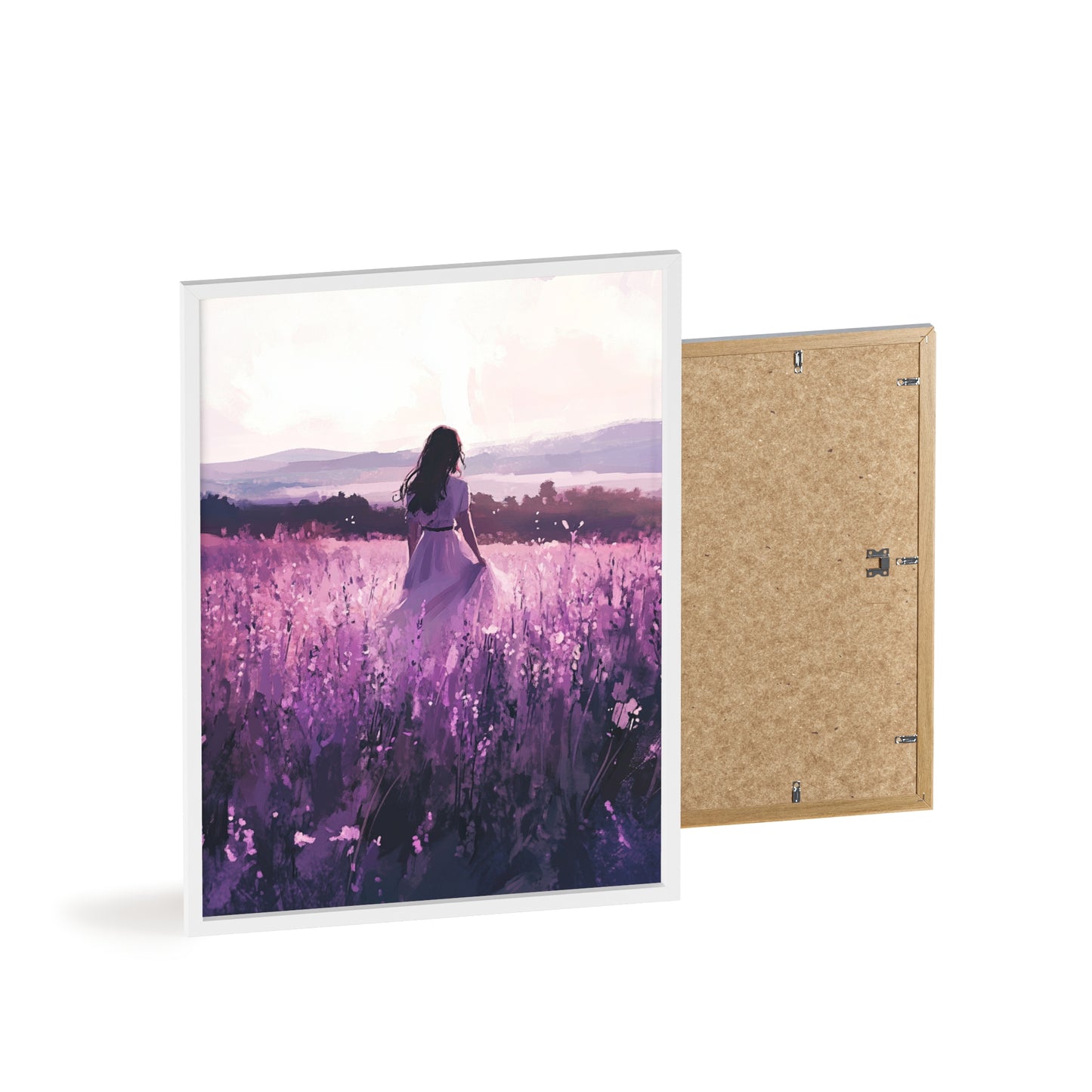 Frau in blühender Wiese