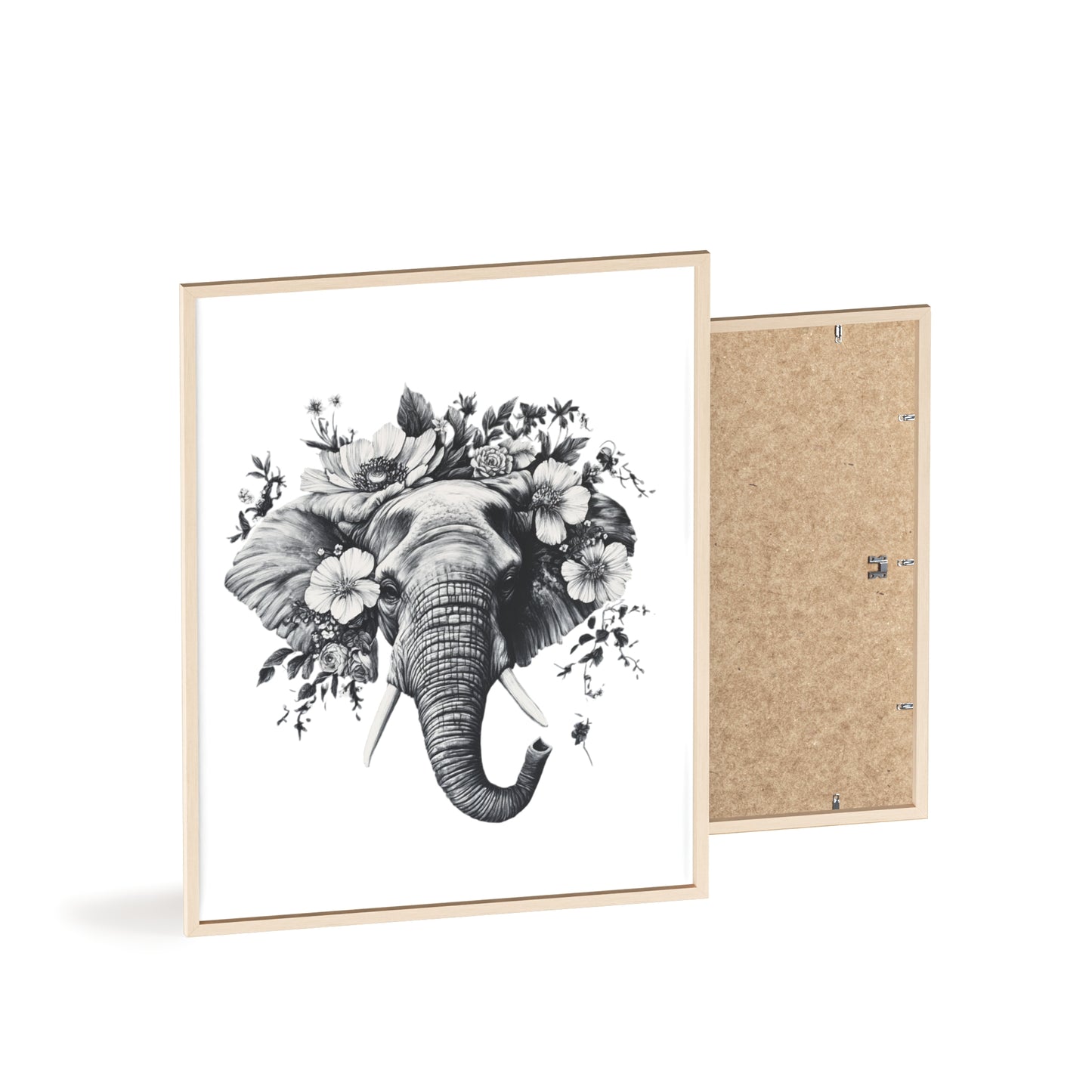 Elephant mit Wildblüten