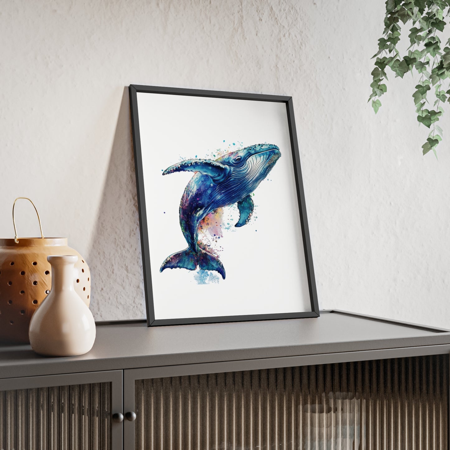 Wal im Wasserfarbenstil