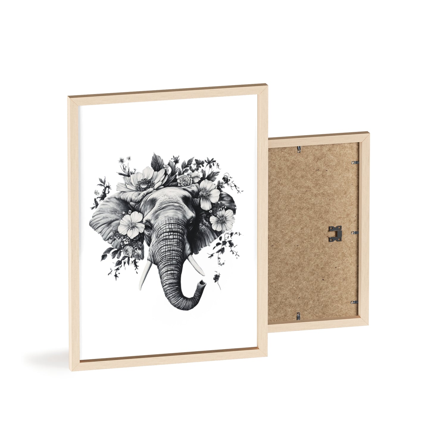 Elephant mit Wildblüten