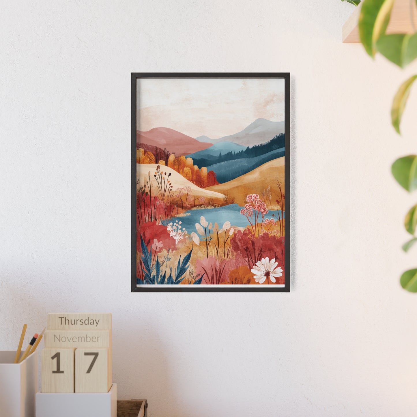 Traumlandschaft in gemütlichen Farben