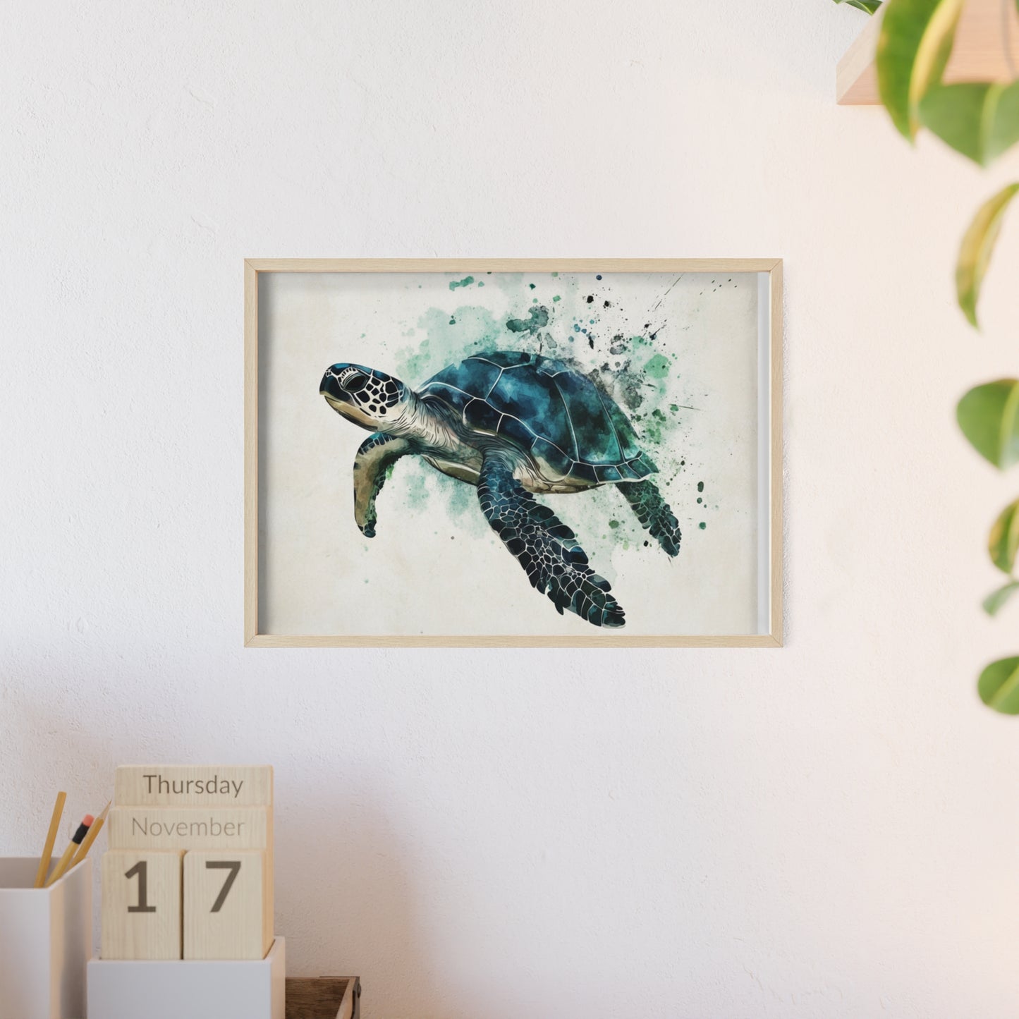 Schildkröte im Wasserfarbenstil