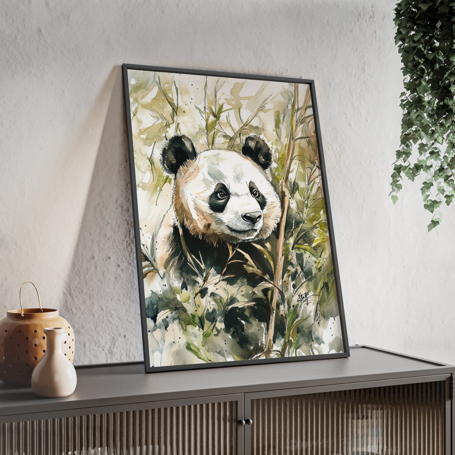 Panda im Wasserfarbenstil