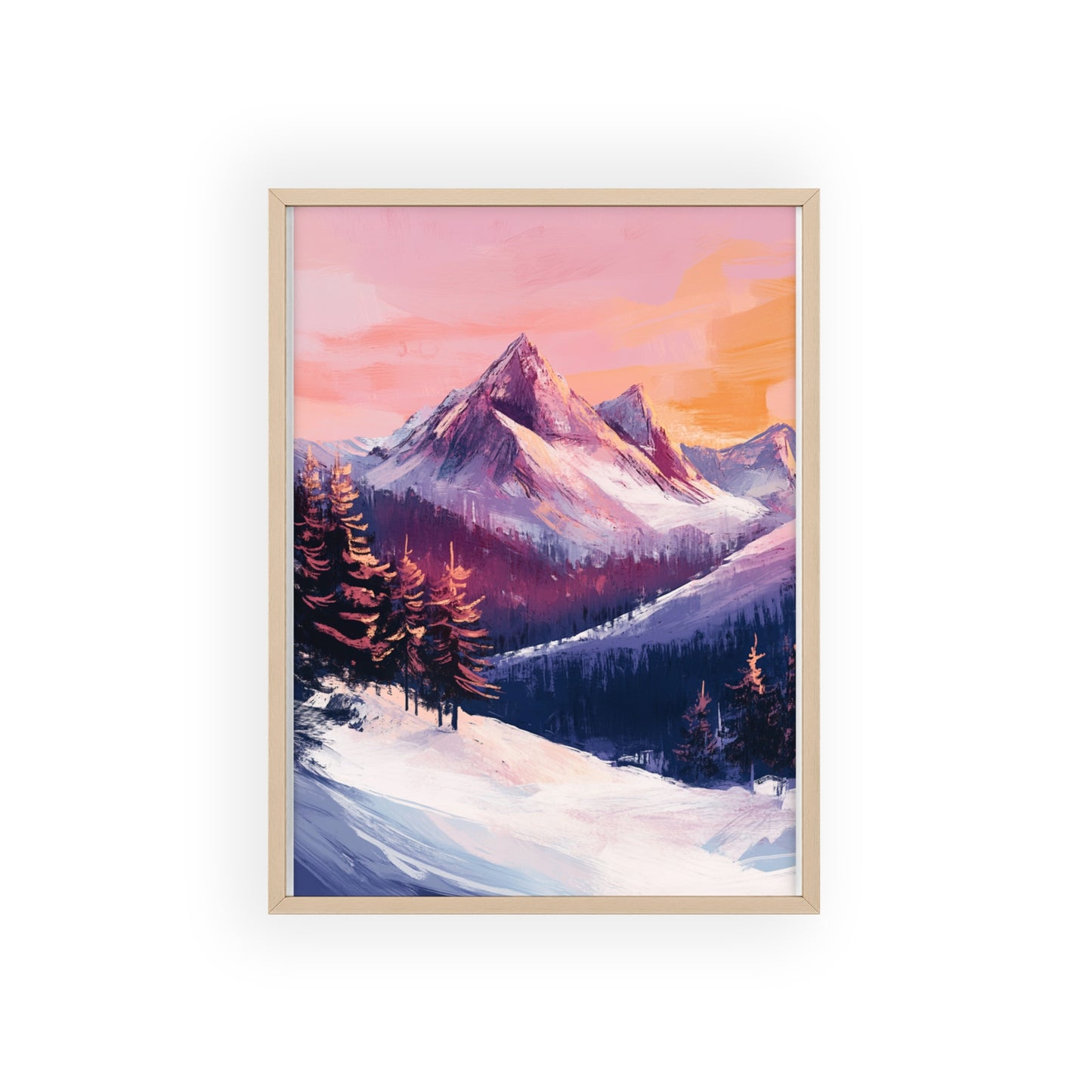 Berglandschaft in gemütlichen Farben