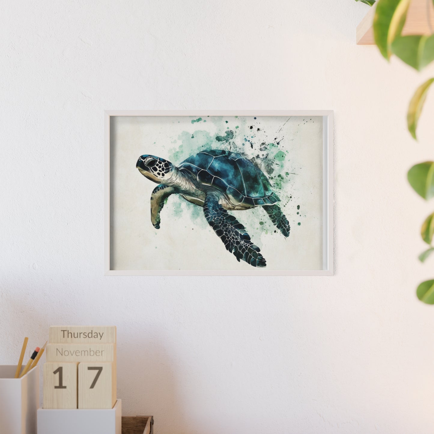 Schildkröte im Wasserfarbenstil