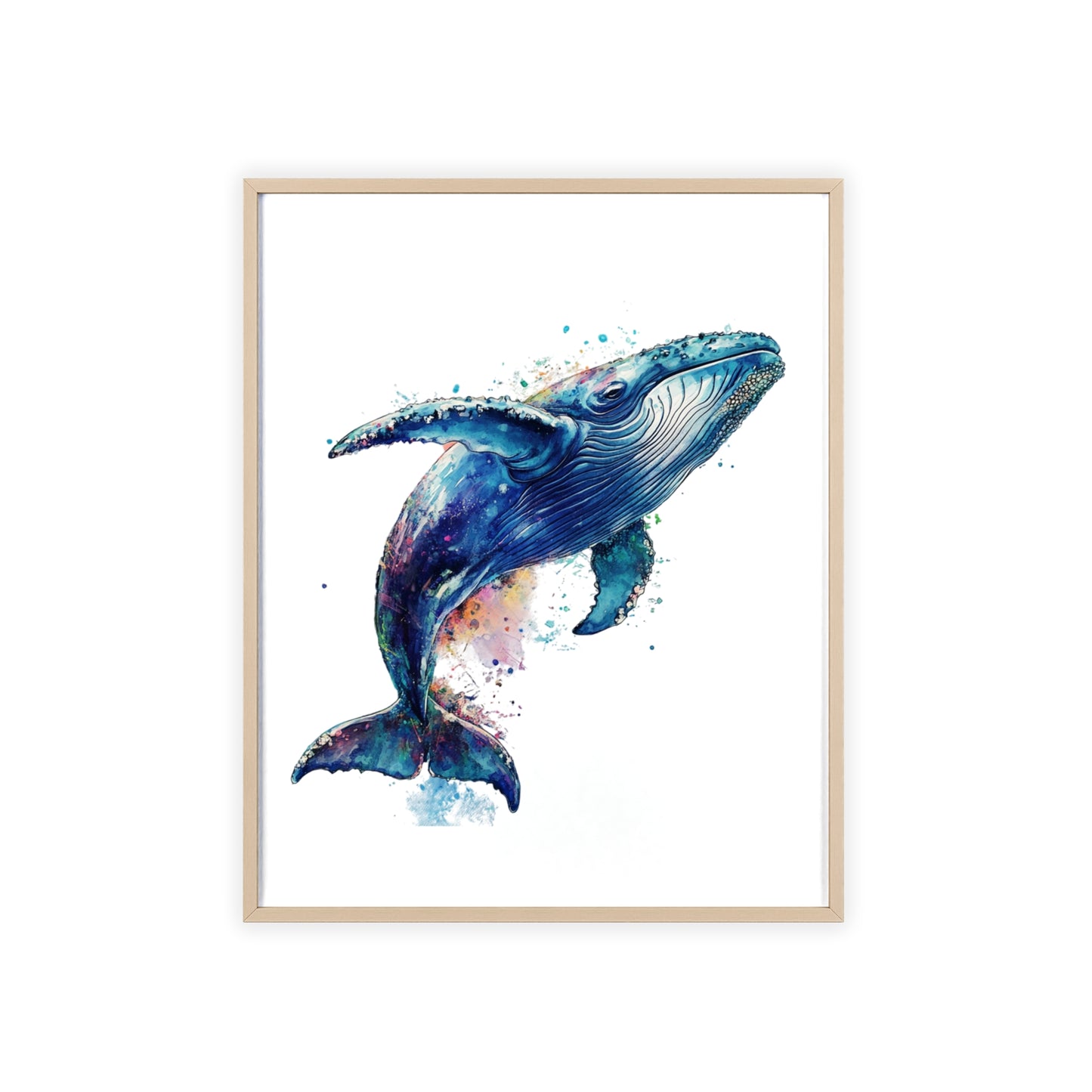 Wal im Wasserfarbenstil