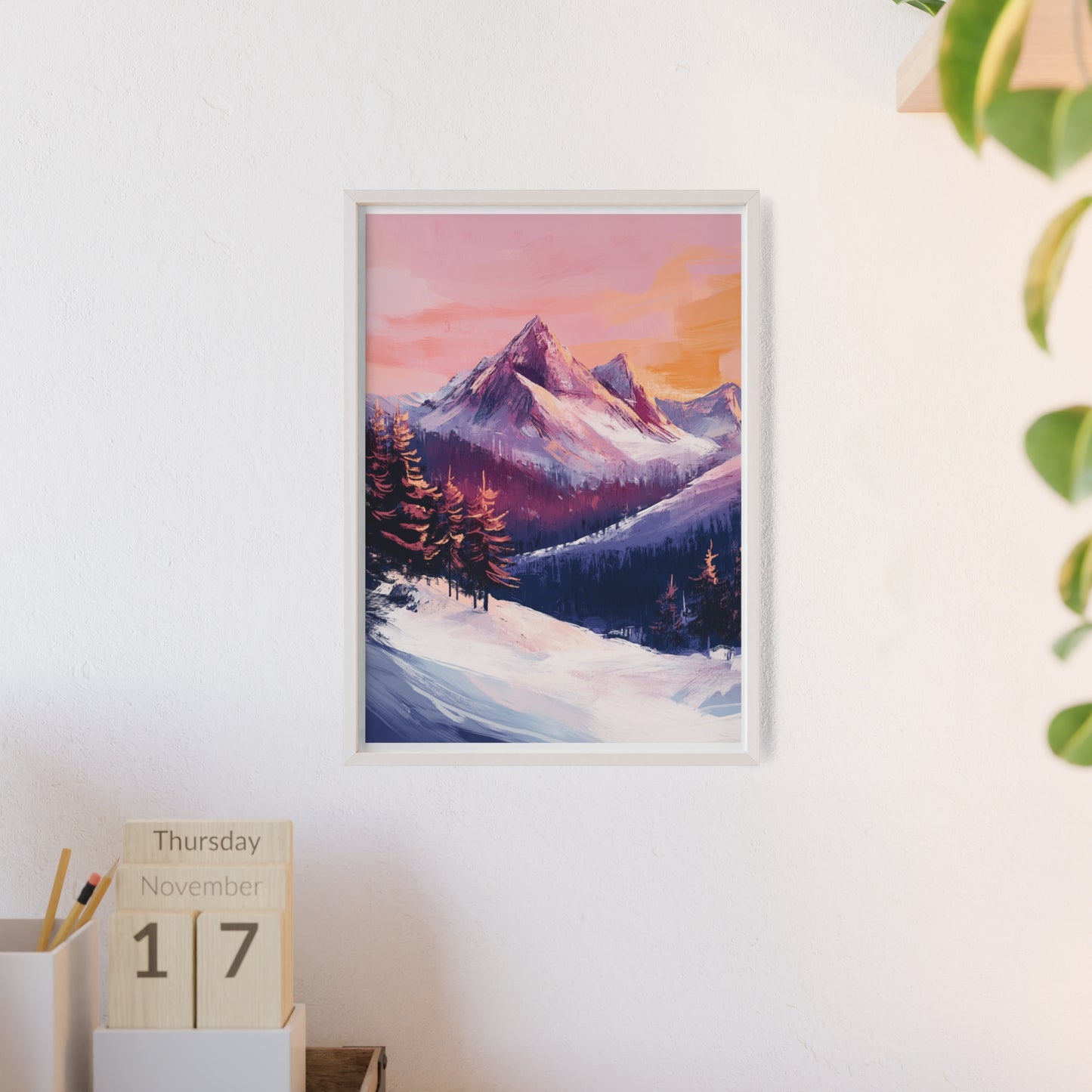 Berglandschaft in gemütlichen Farben