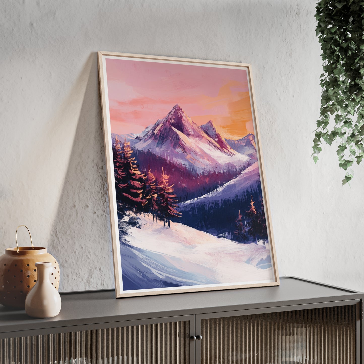 Berglandschaft in gemütlichen Farben