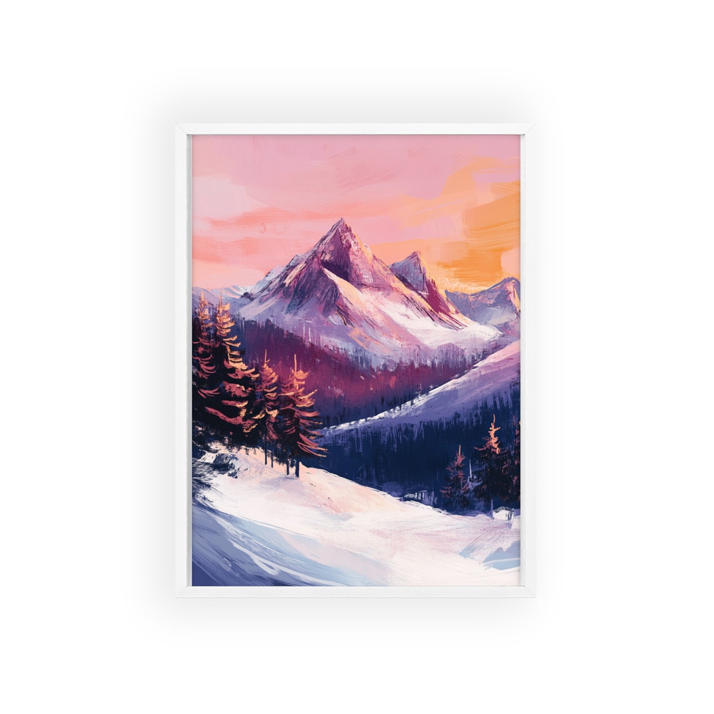 Berglandschaft in gemütlichen Farben