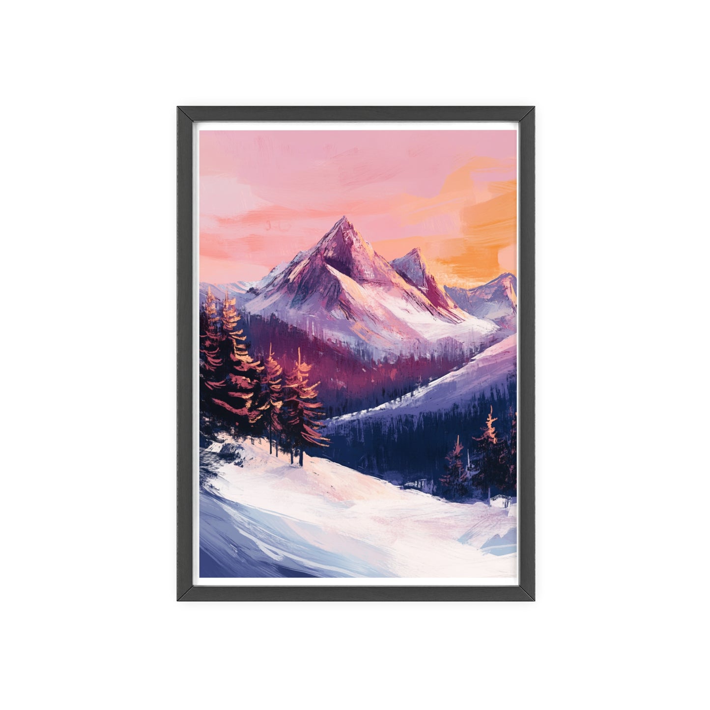 Berglandschaft in gemütlichen Farben