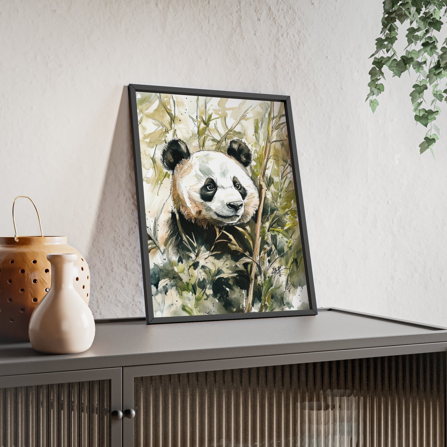 Panda im Wasserfarbenstil