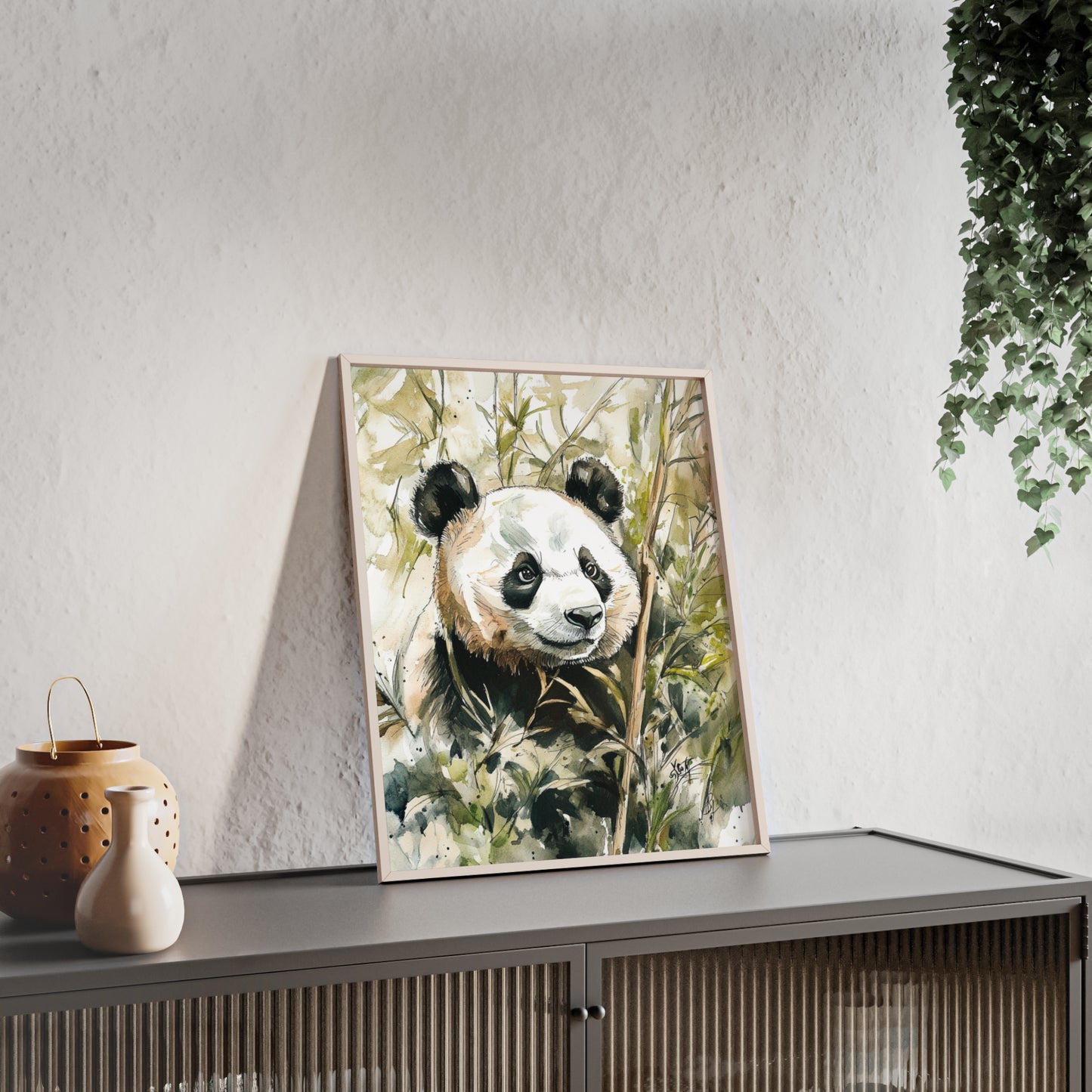 Panda im Wasserfarbenstil