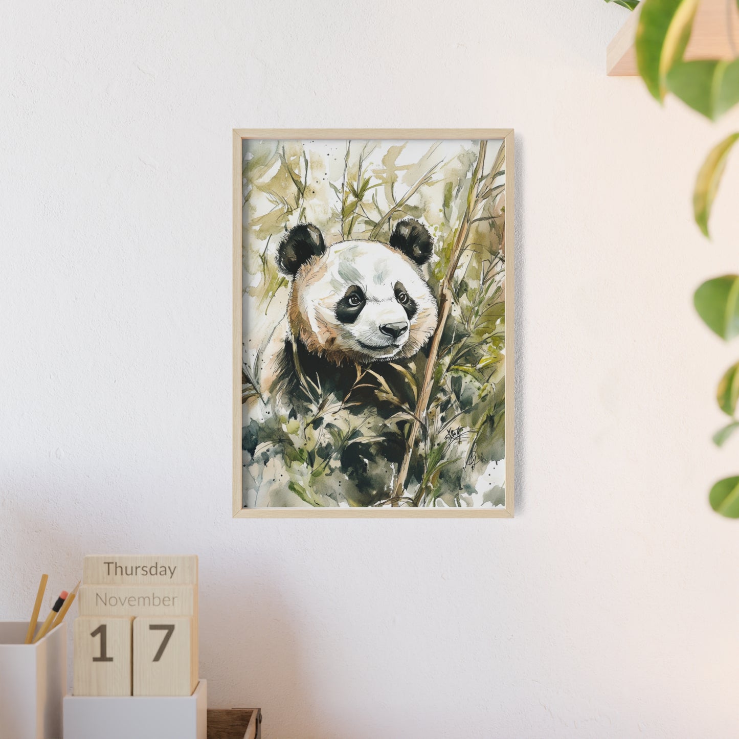 Panda im Wasserfarbenstil