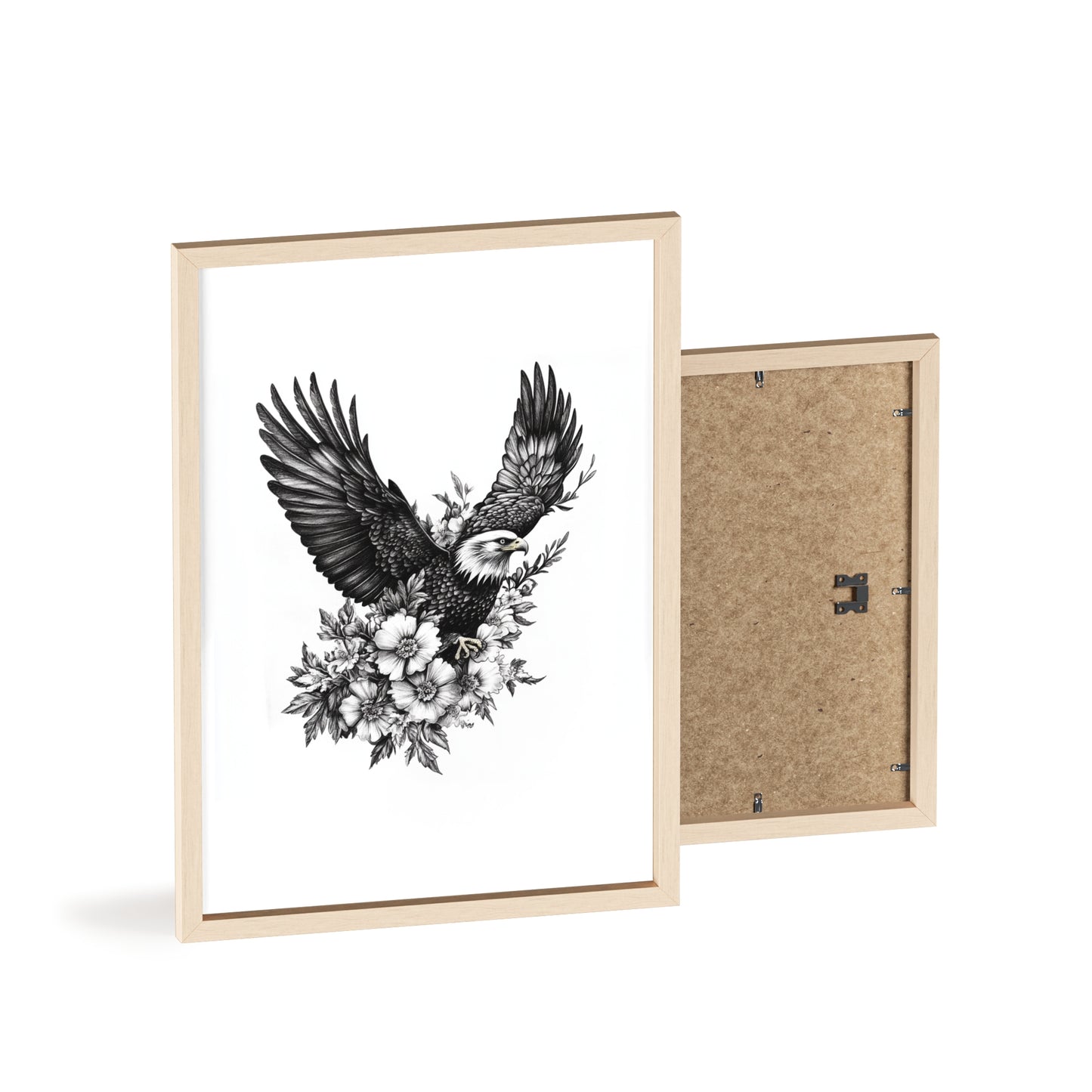 Adler mit Wildblütendesign