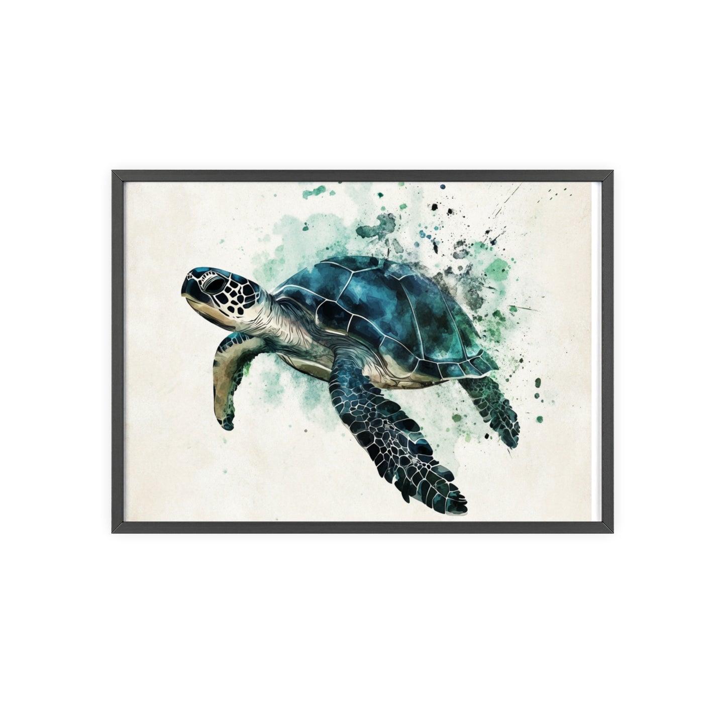 Schildkröte im Wasserfarbenstil